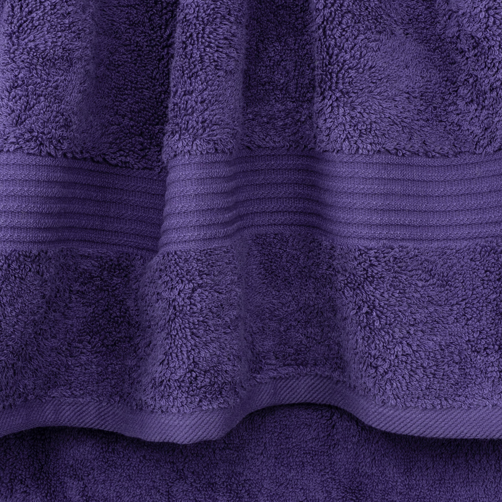 American Soft Linen Bekos 100% Cotton Turkish Towels 6 Piece Bath Towel Set -purple-03