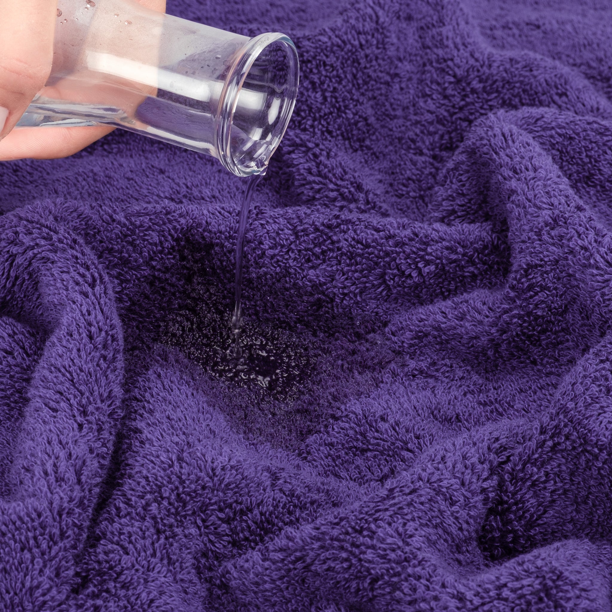 American Soft Linen Bekos 100% Cotton Turkish Towels 6 Piece Bath Towel Set -purple-06