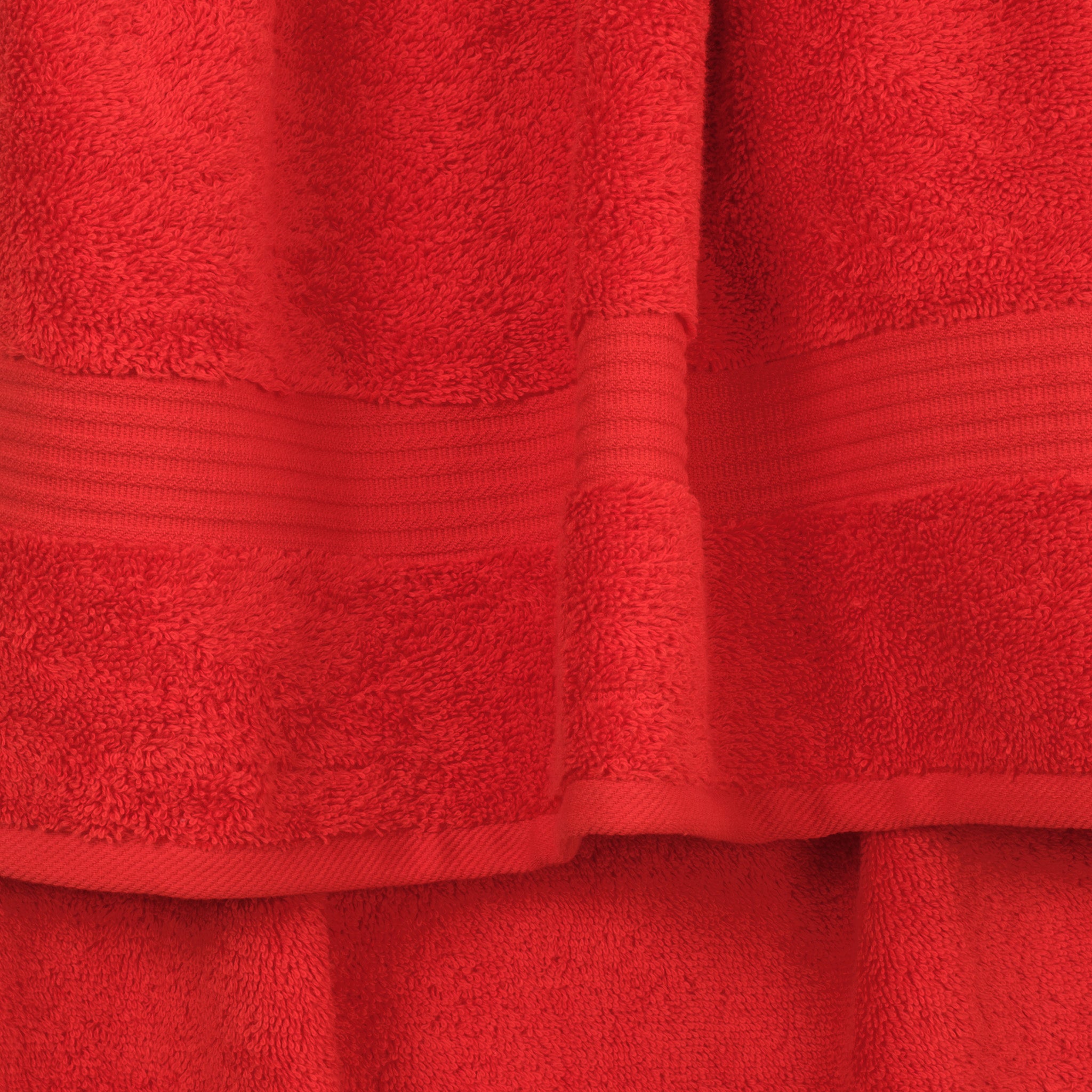 American Soft Linen Bekos 100% Cotton Turkish Towels 6 Piece Bath Towel Set -red-03