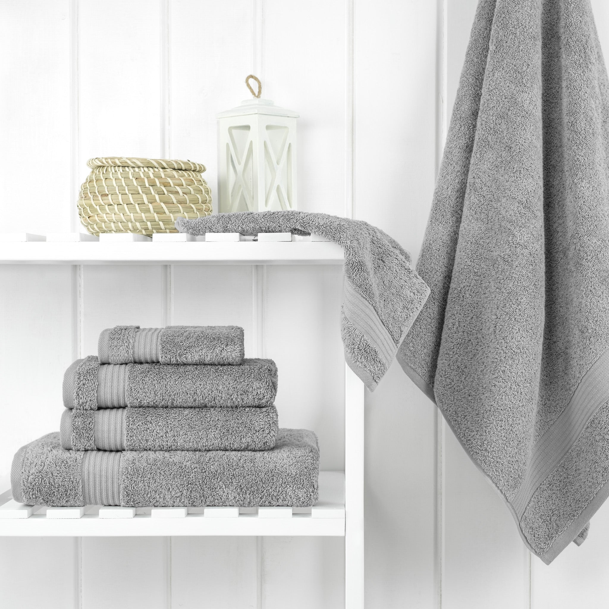American Soft Linen Bekos 100% Cotton Turkish Towels 6 Piece Bath Towel Set -rockridge-gray-02