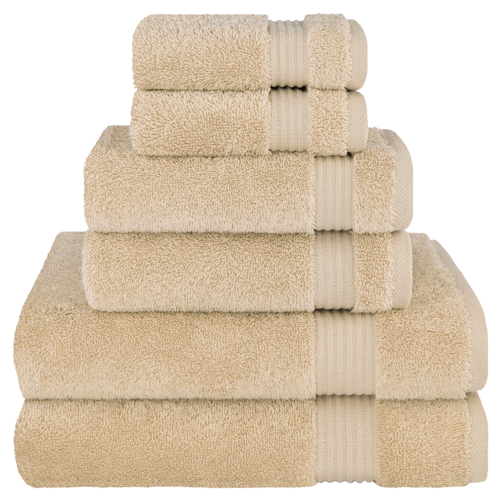 American Soft Linen Bekos 100% Cotton Turkish Towels 6 Piece Bath Towel Set -sand-taupe-01