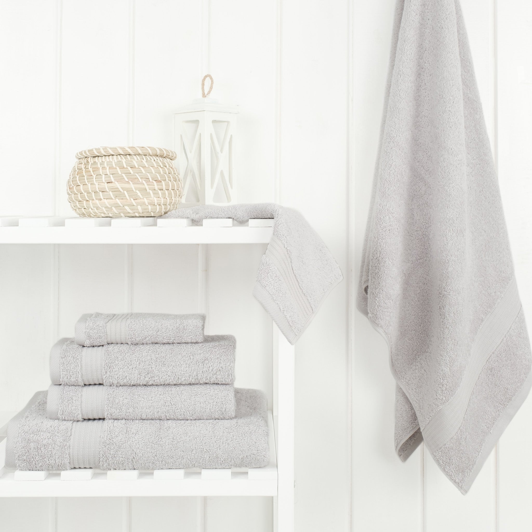 American Soft Linen Bekos 100% Cotton Turkish Towels 6 Piece Bath Towel Set -silver-gray-02
