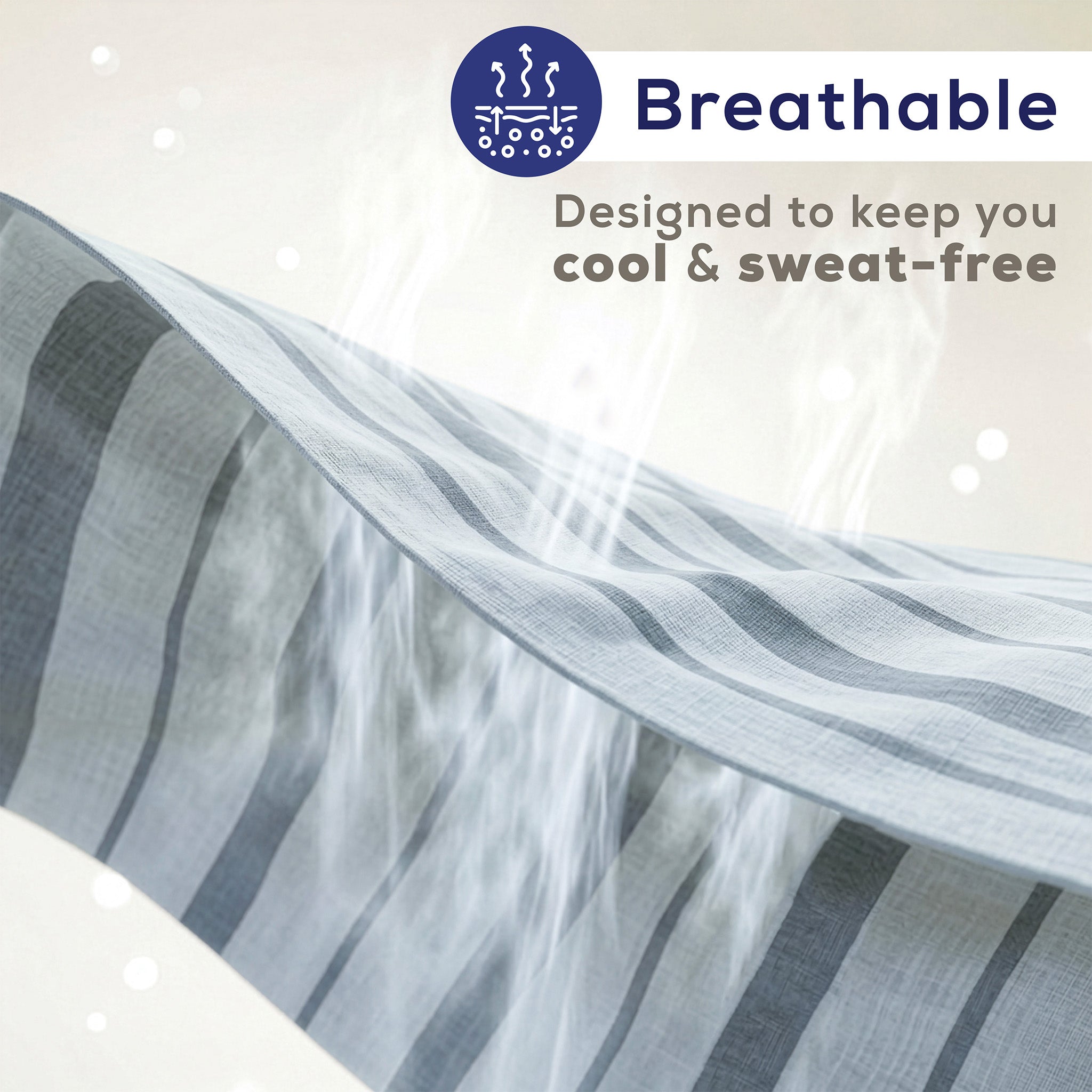 Wholesale 100% Washed Cotton Percale Duvet Cover Set – 200TC Yarn-Dyed Striped Hotel Bedding Set
