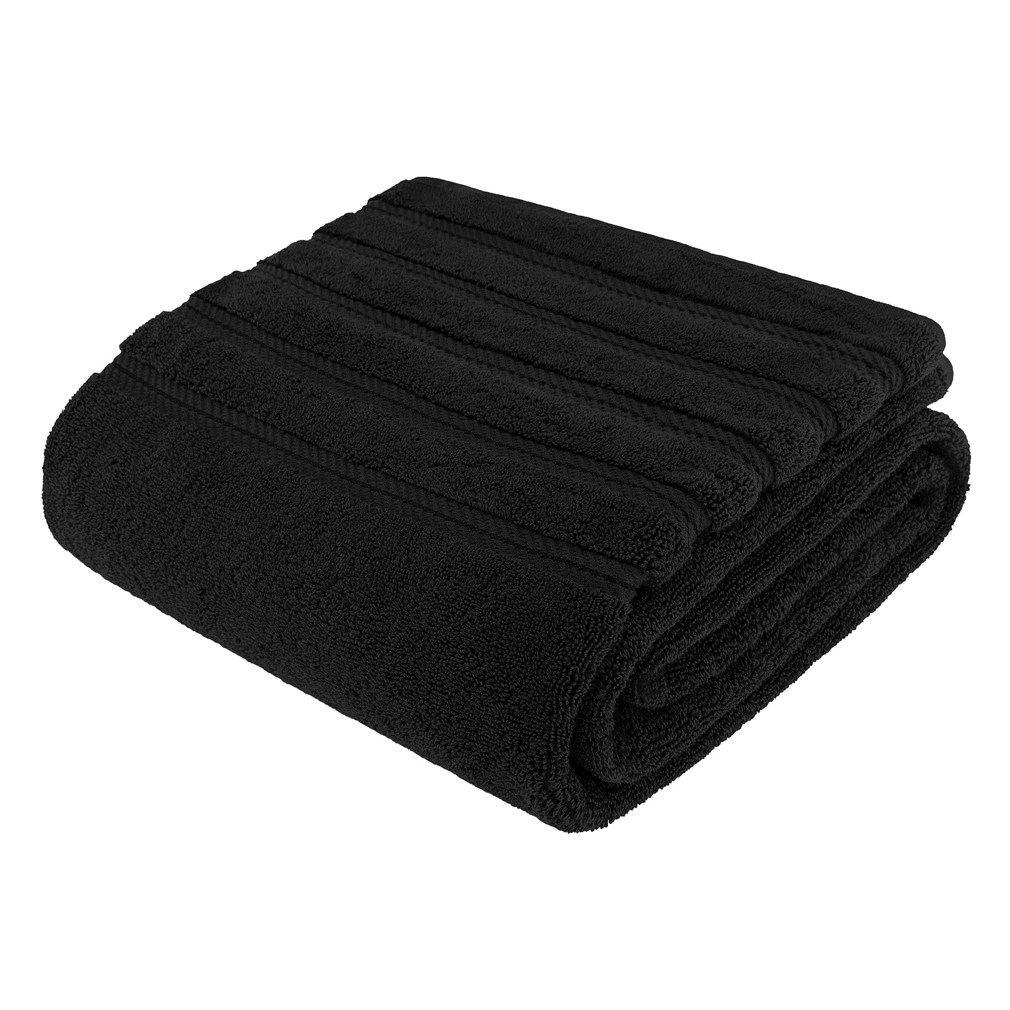 American Soft Linen 35x70 Inch 100% Turkish Cotton Jumbo Bath Sheet black-7