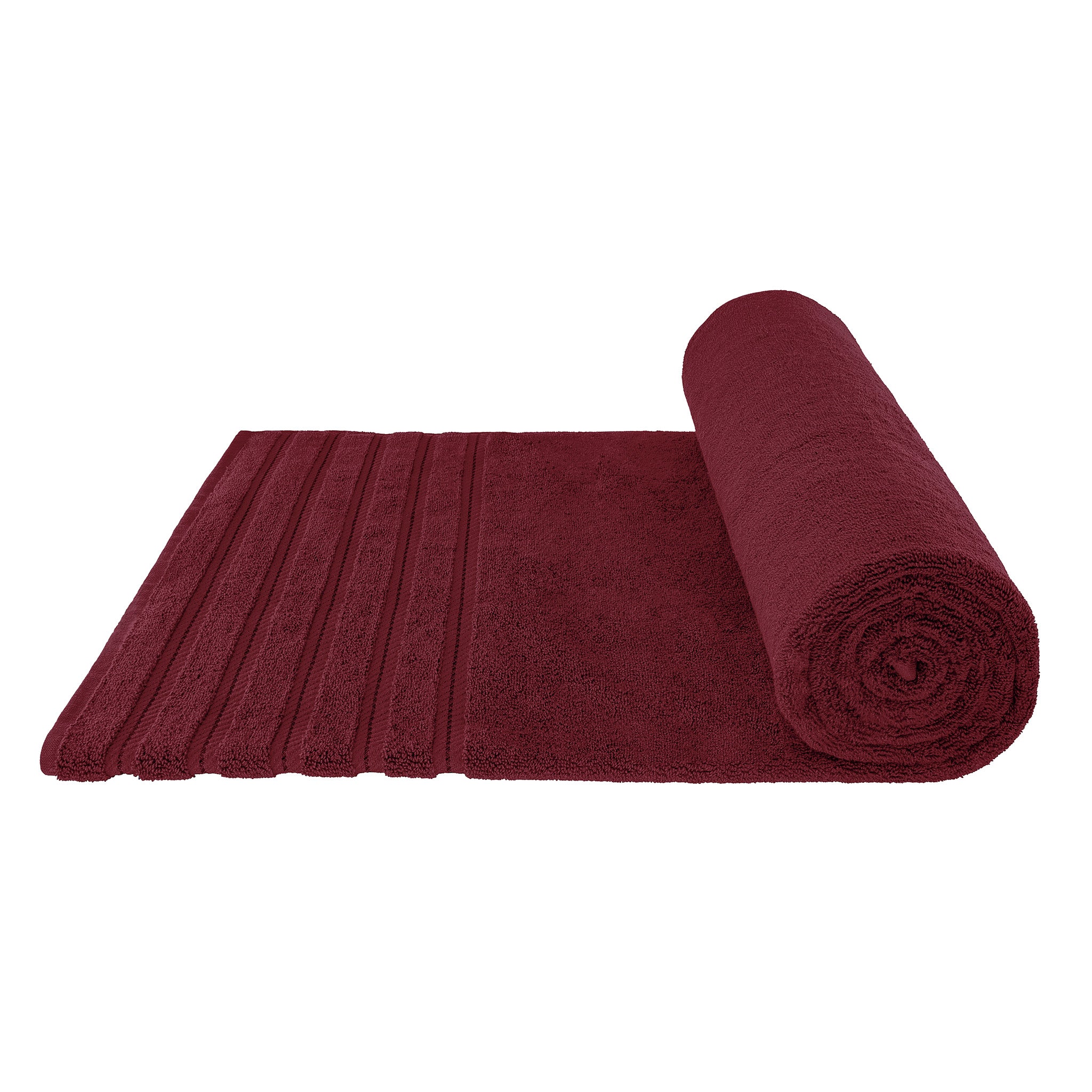 American Soft Linen 35x70 Inch 100% Turkish Cotton Jumbo Bath Sheet bordeaux-red-6