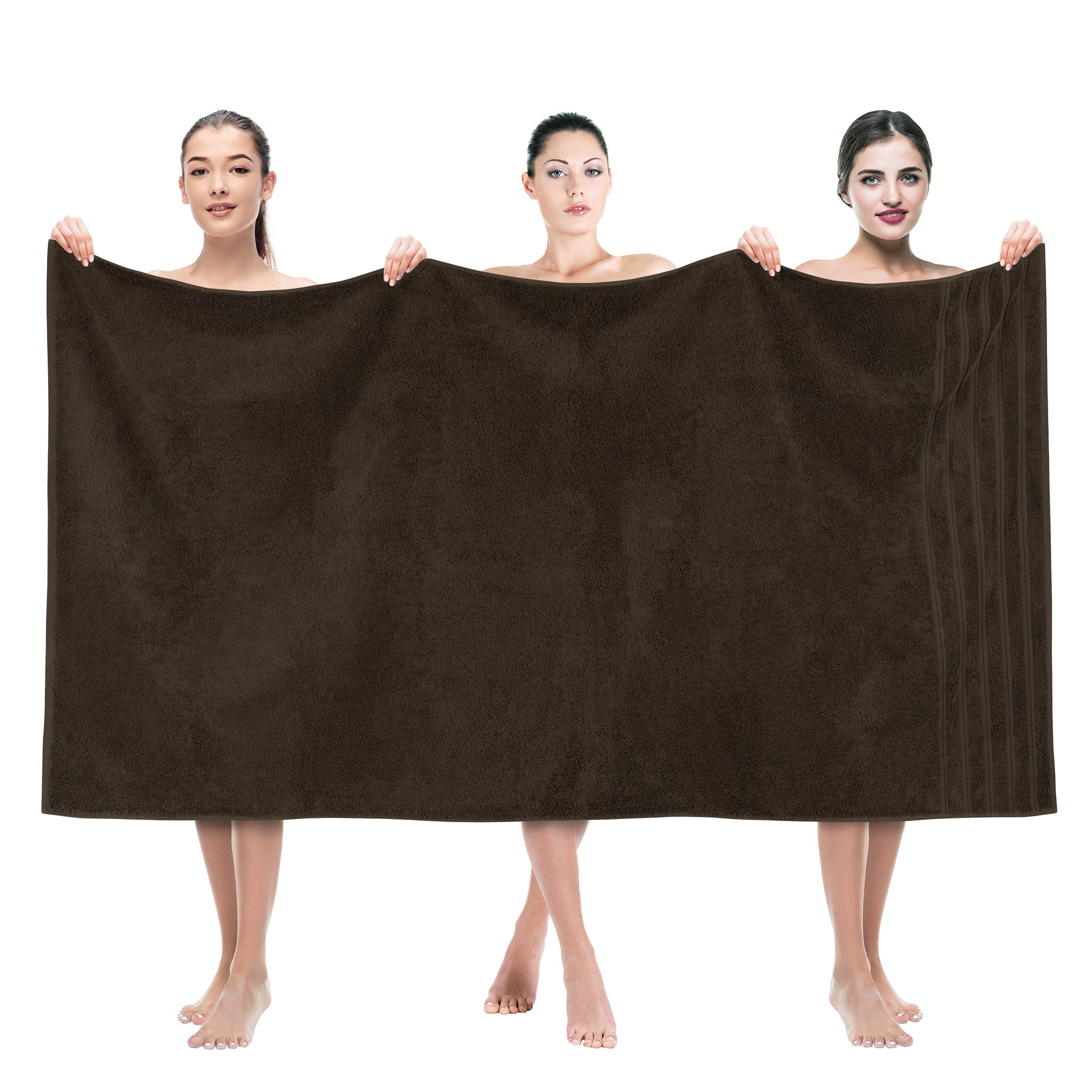 American Soft Linen Bath Sheet 35x70 inch 100% Turkish Cotton Bath Towel Sheets - Chocolate Brown, Size: Jumbo Bath Sheet 35x70