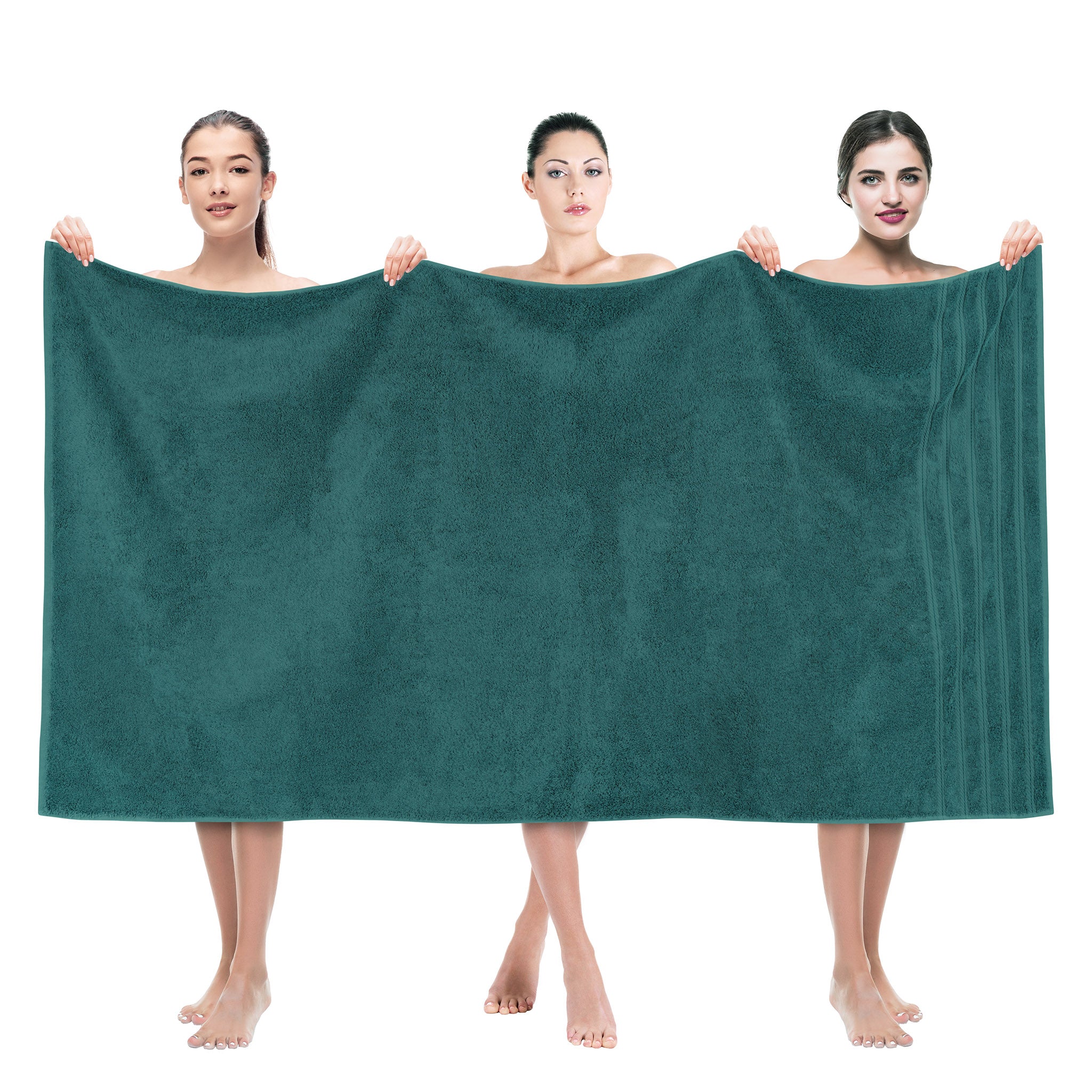 American Soft Linen 35x70 Inch 100% Turkish Cotton Jumbo Bath Sheet colonial-blue-1