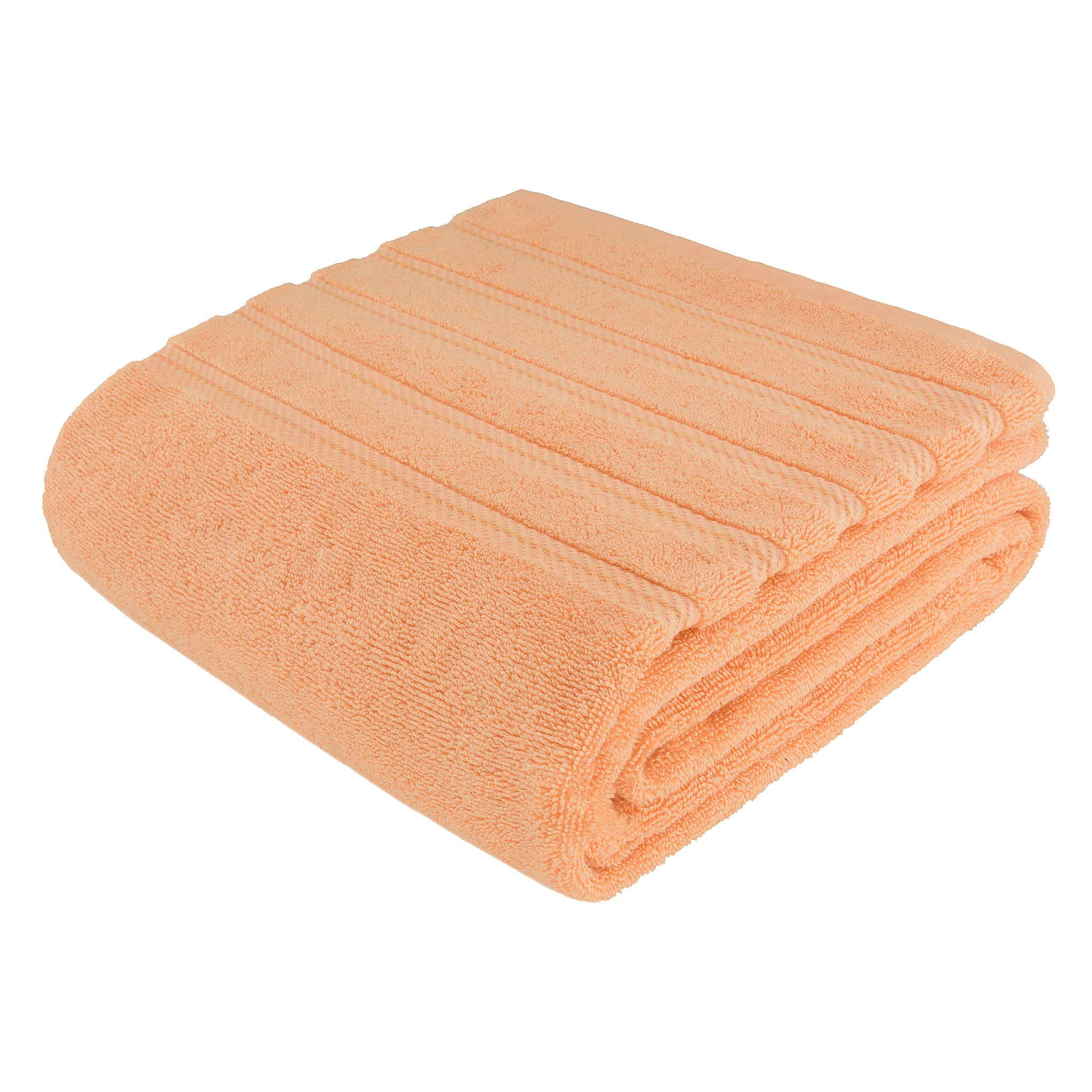 American Soft Linen 35x70 Inch 100% Turkish Cotton Jumbo Bath Sheet malibu-peach-7