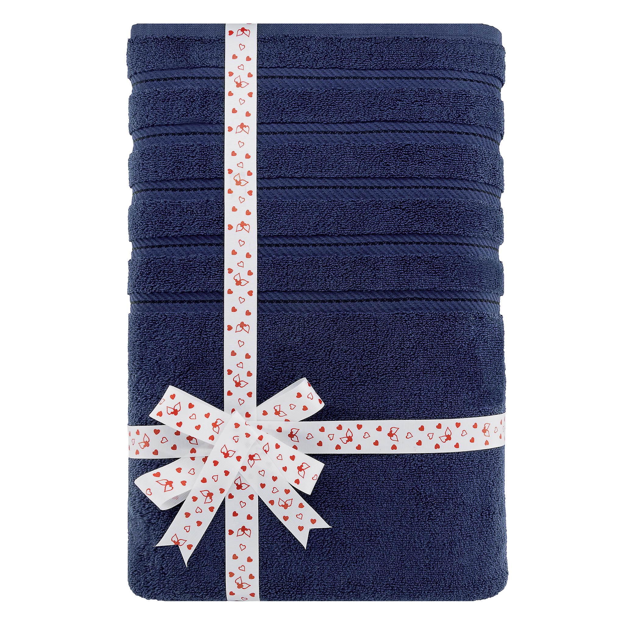 American Soft Linen 35x70 Inch 100% Turkish Cotton Jumbo Bath Sheet navy-blue-3