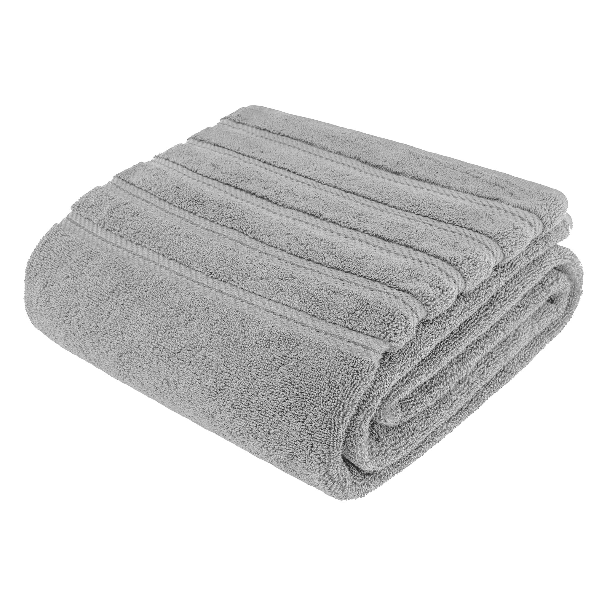 American Soft Linen 35x70 Inch 100% Turkish Cotton Jumbo Bath Sheet rockridge-gray-7