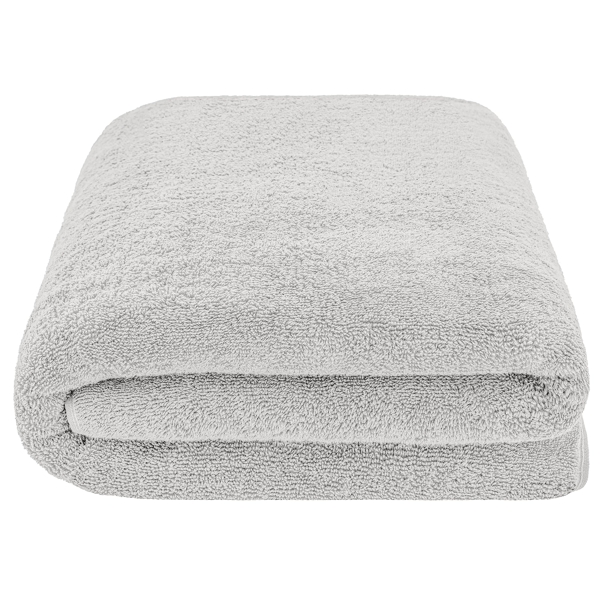 American Soft Linen - 40x80 Inch Oversized Bath Sheet Turkish Bath Towel - 12 Piece Case Pack - silver-gray-4