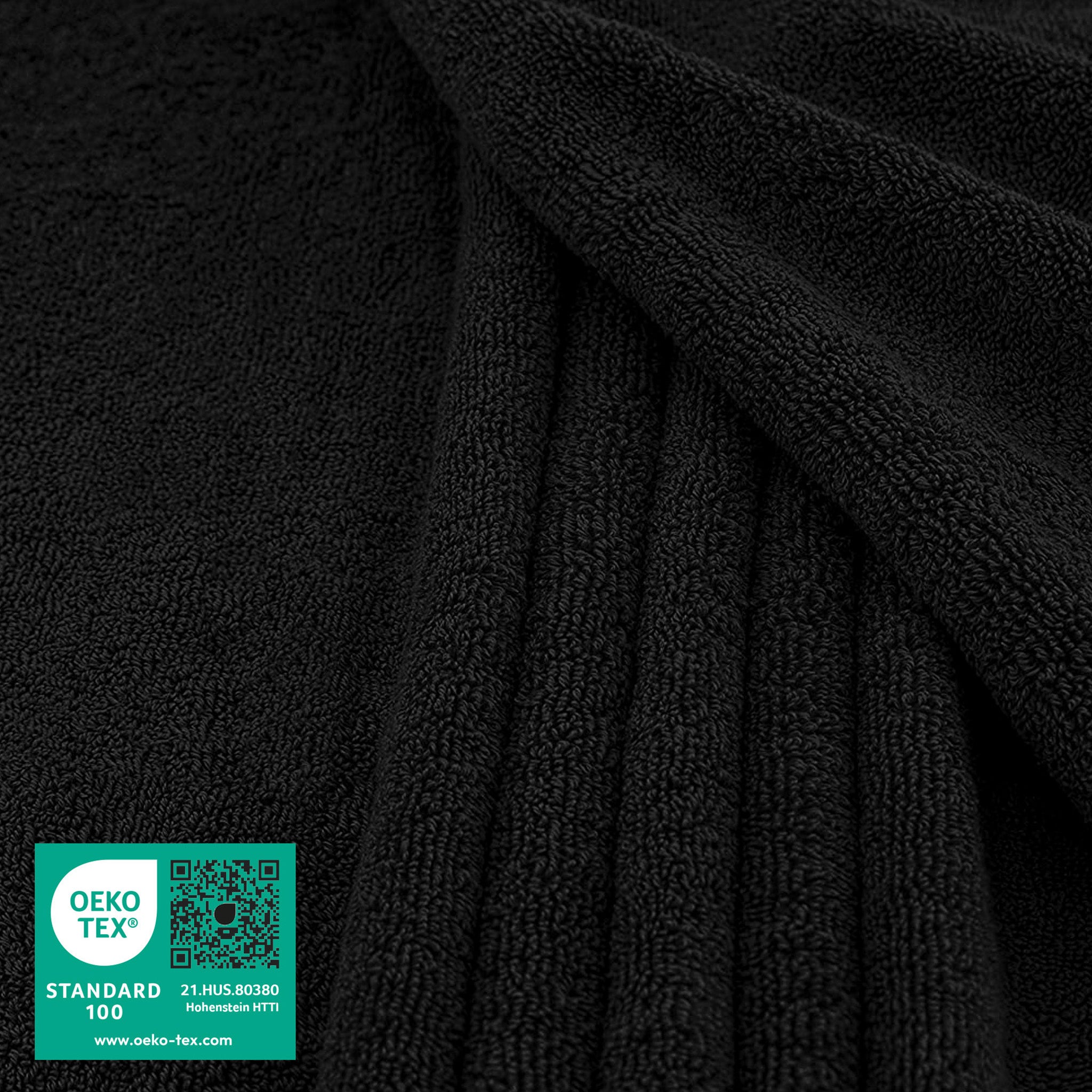 American Soft Linen 100% Ring Spun Cotton 40x80 Inches Oversized Bath Sheets black-2