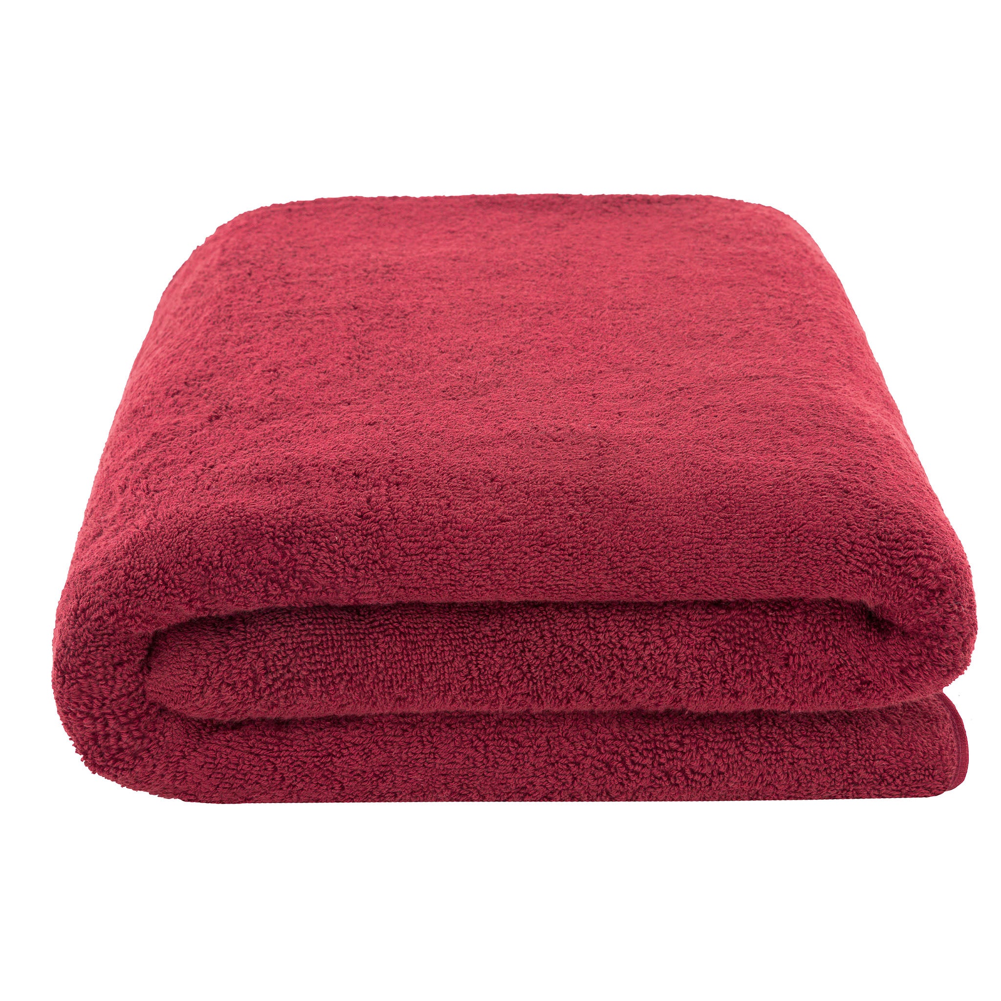 American Soft Linen 100% Ring Spun Cotton 40x80 Inches Oversized Bath Sheets bordeaux-red-3