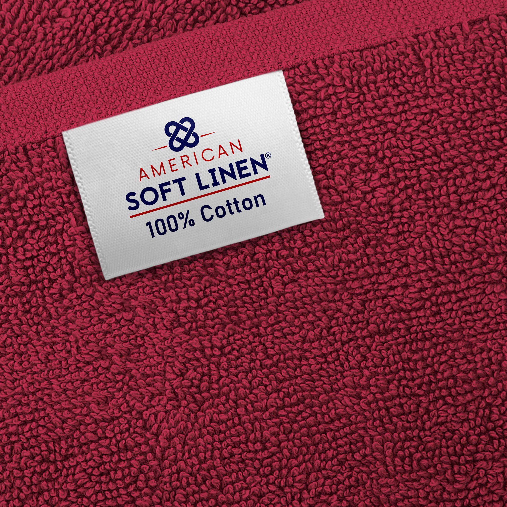 American Soft Linen 100% Ring Spun Cotton 40x80 Inches Oversized Bath Sheets bordeaux-red-6