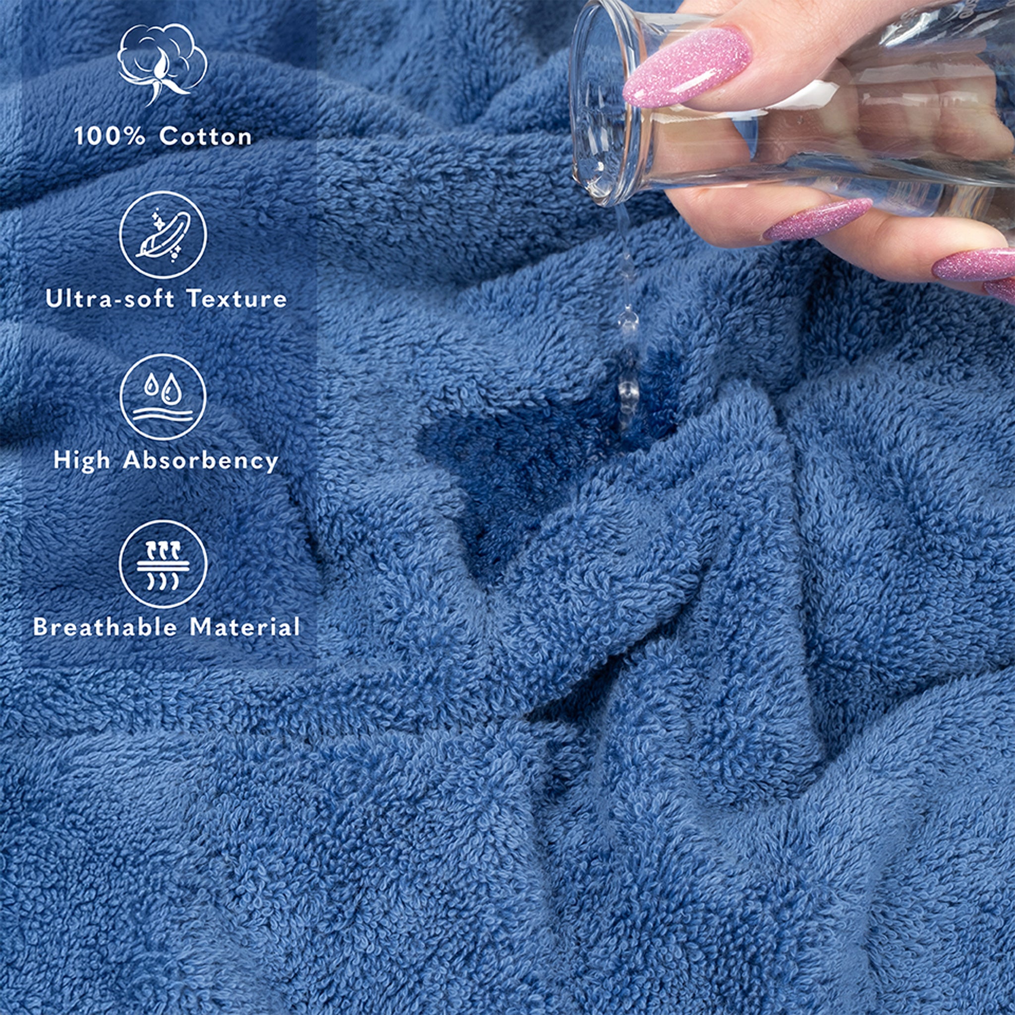 40x80 Inch Premium Bath Sheet OVERSIZED 100% Ring Spun Cotton, Luxury, Maximum Softness, Extra Large Bath Towel