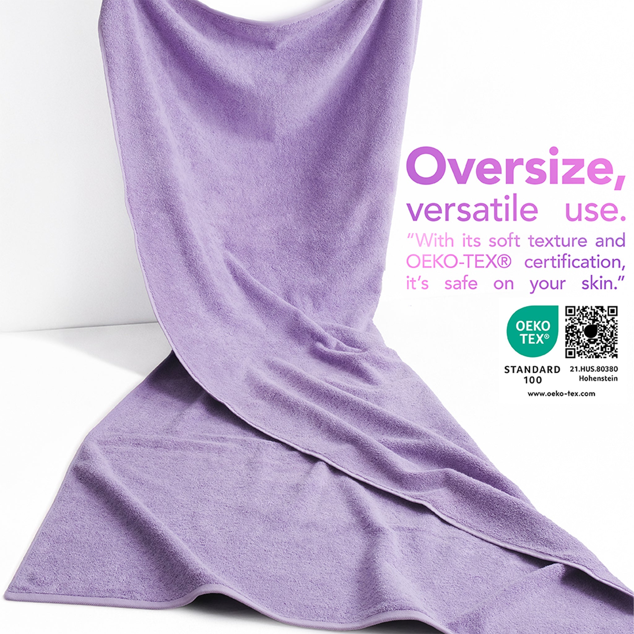 40x80 Inch Premium Bath Sheet OVERSIZED 100% Ring Spun Cotton, Luxury, Maximum Softness, Extra Large Bath Towel