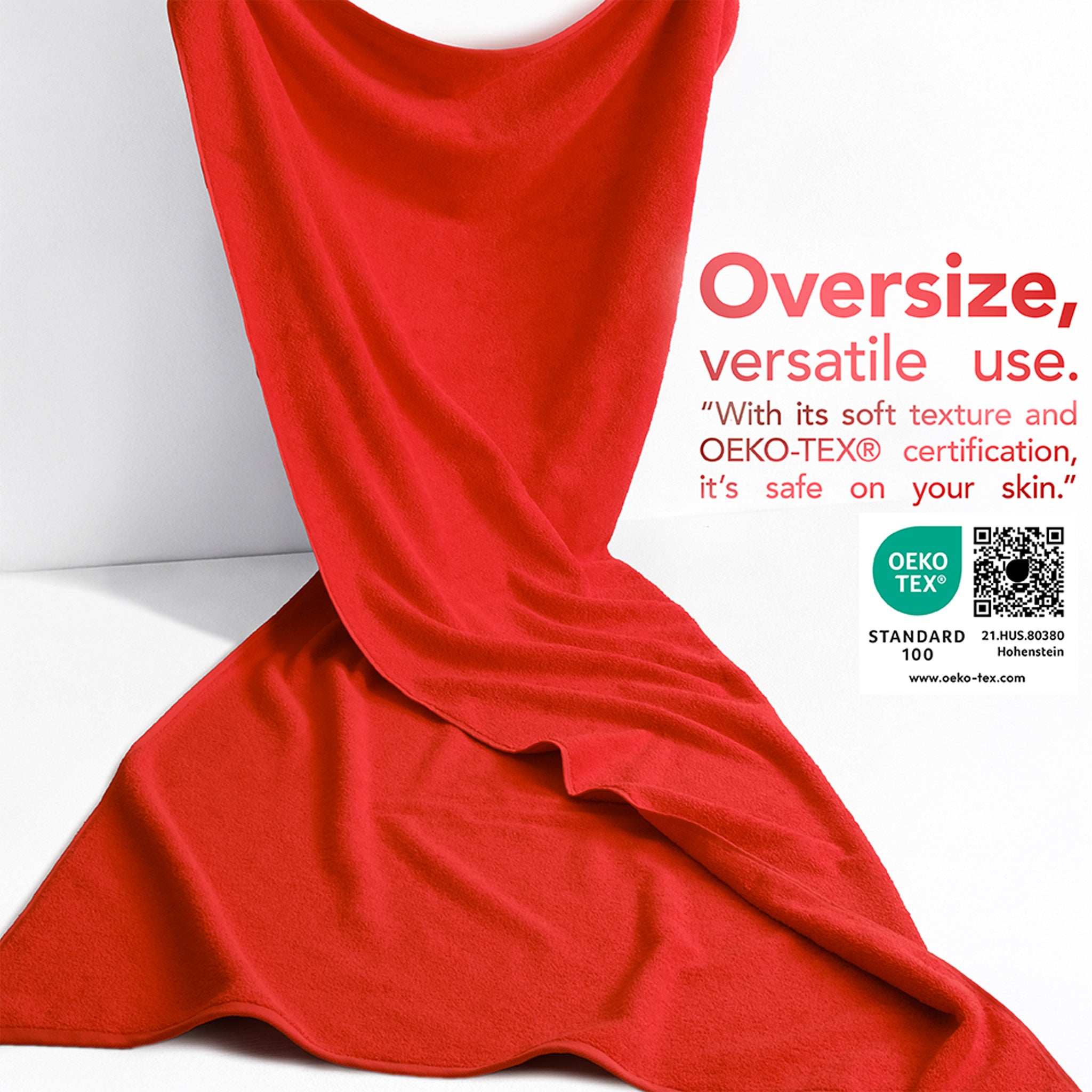 40x80 Inch Premium Bath Sheet OVERSIZED 100% Ring Spun Cotton, Luxury, Maximum Softness, Extra Large Bath Towel