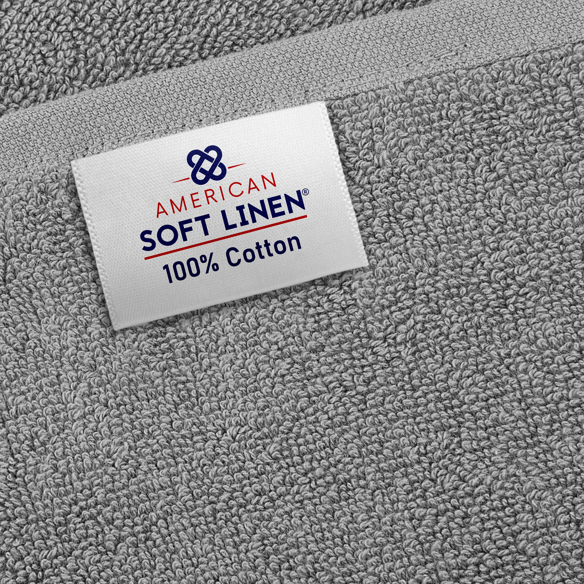 American Soft Linen 100% Ring Spun Cotton 40x80 Inches Oversized Bath Sheets rockridge-gray-6