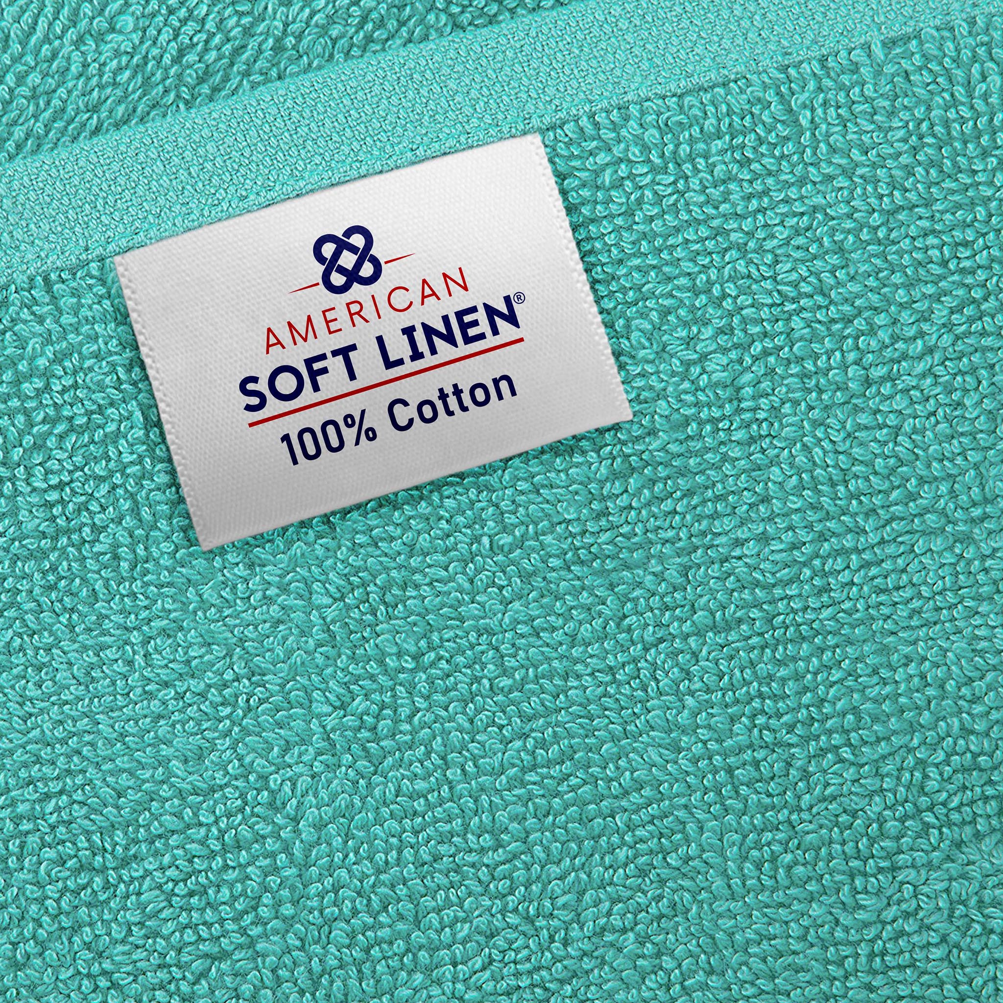 American Soft Linen 100% Ring Spun Cotton 40x80 Inches Oversized Bath Sheets turquoise-blue-6
