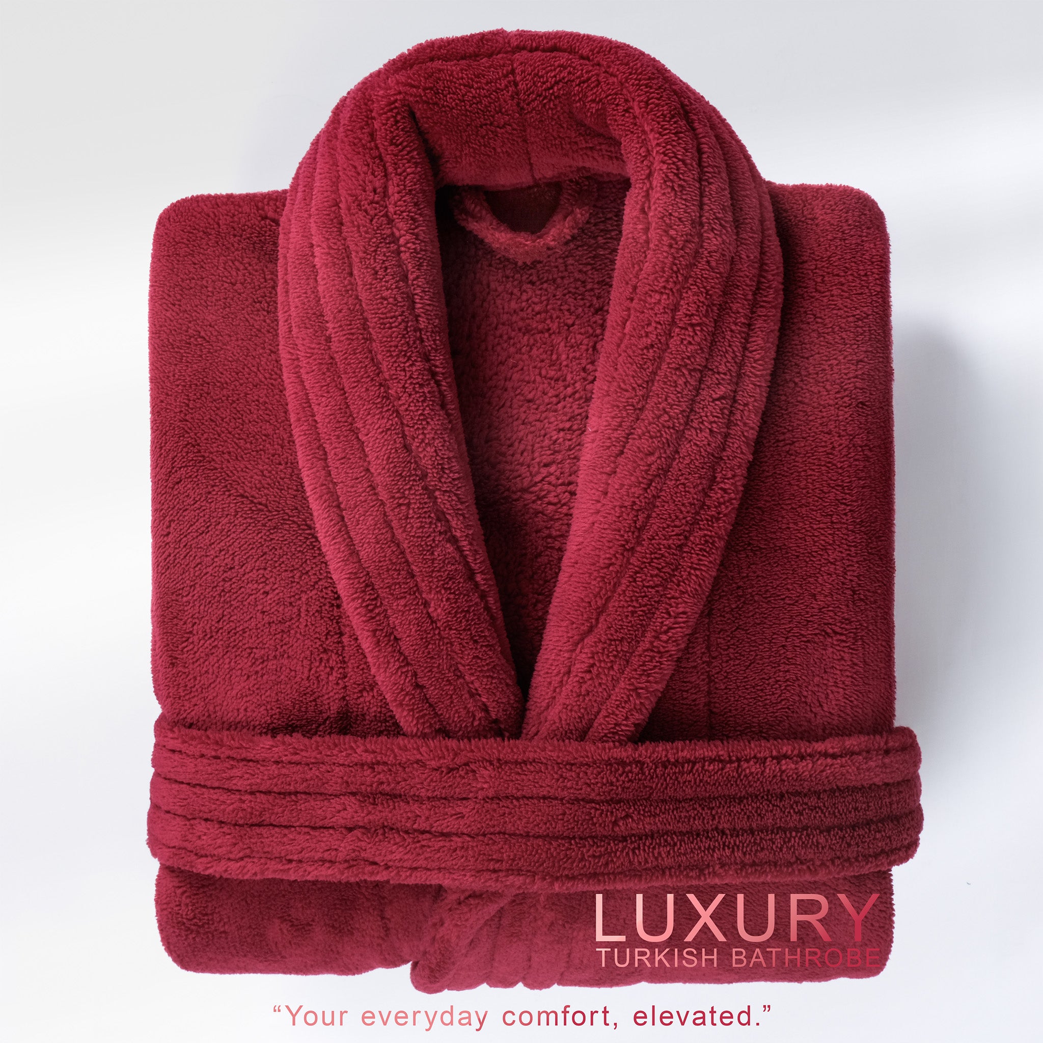 American Soft Linen Luxury Men’s Fleece Bathrobe – Ultra Soft, Warm & Lightweight Plush Robe