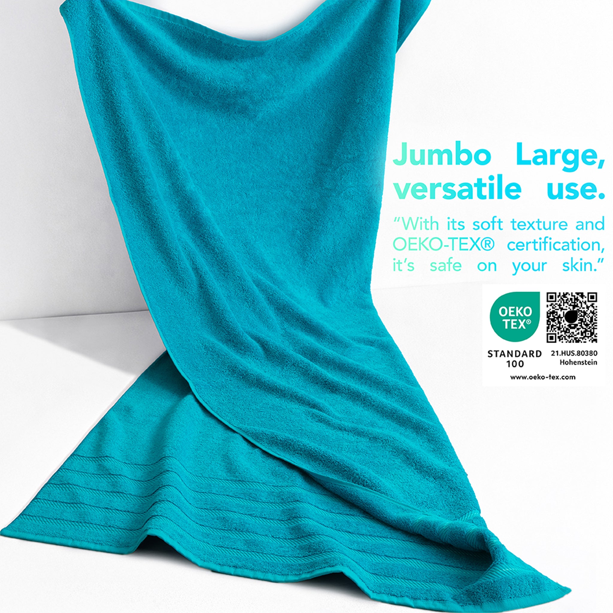 35x70 Inch Premium Bath Sheet JUMBO 100% Cotton Turkish Towels, Extremely Soft, Luxury,  Extra Large Bath Towel (BEST CHOICE)