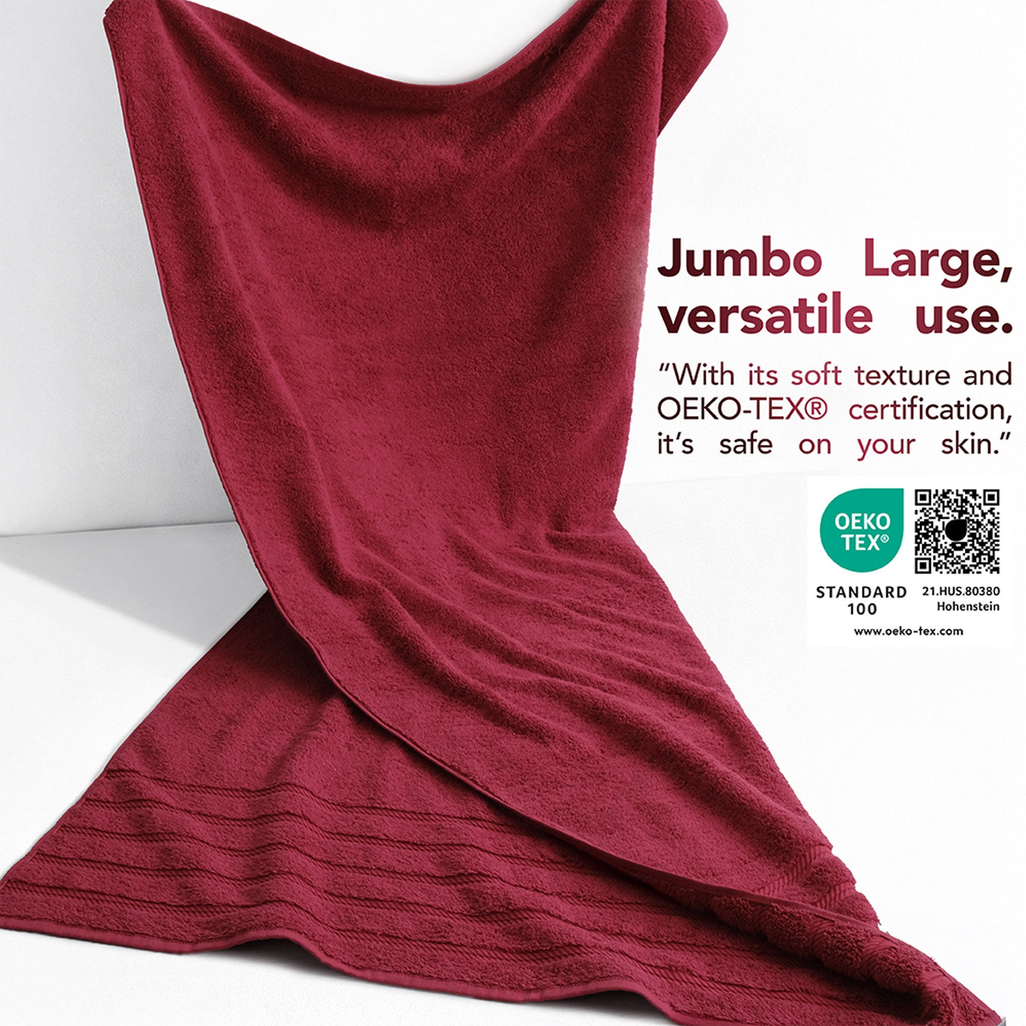 35x70 Inch Premium Bath Sheet JUMBO 100% Cotton Turkish Towels, Extremely Soft, Luxury,  Extra Large Bath Towel (BEST CHOICE)