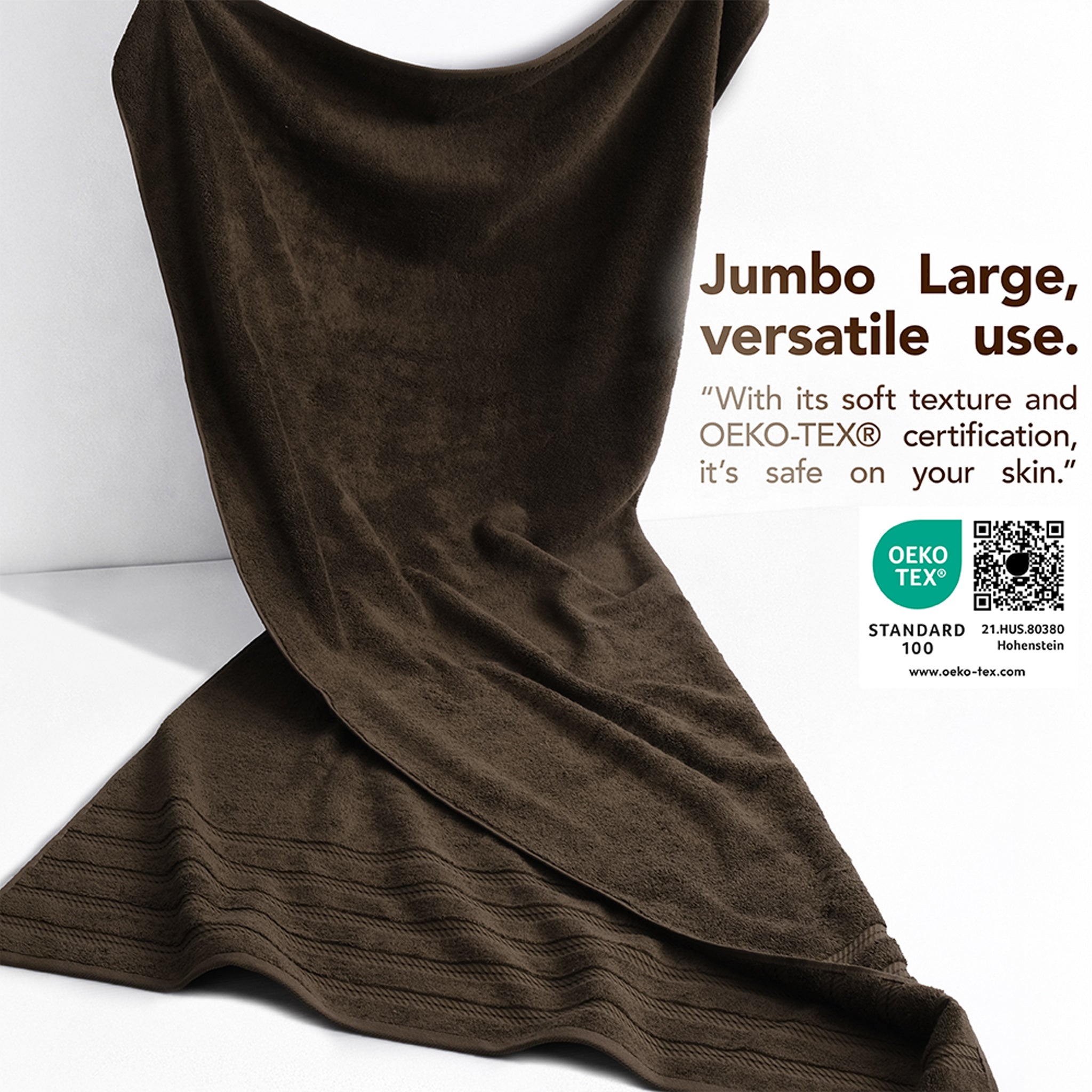 35x70 Inch Premium Bath Sheet JUMBO 100% Cotton Turkish Towels, Extremely Soft, Luxury,  Extra Large Bath Towel (BEST CHOICE)