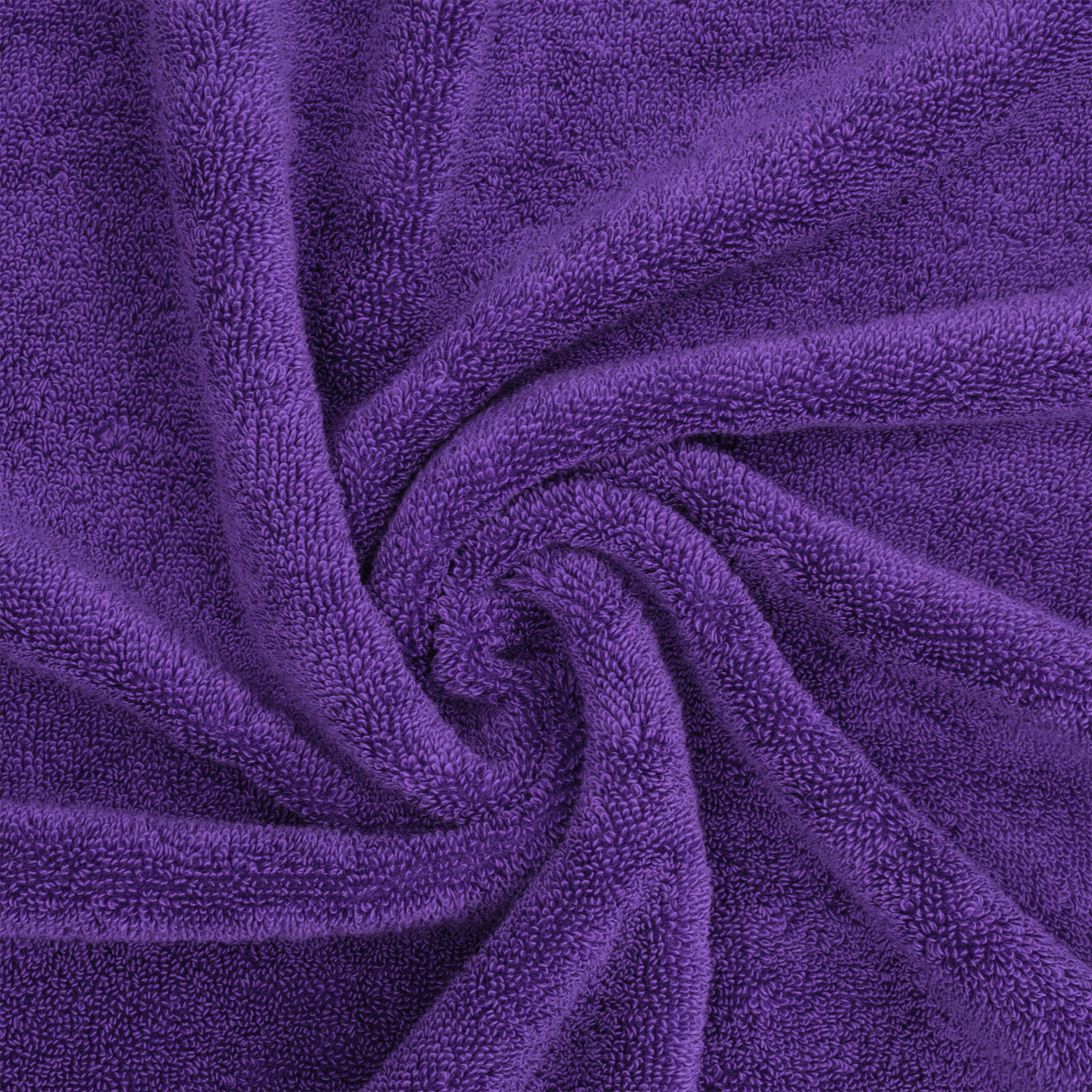 American Soft Linen Salem 100% Turkish Combed Cotton Luxury 4 Piece Washcloth Set -purple-6