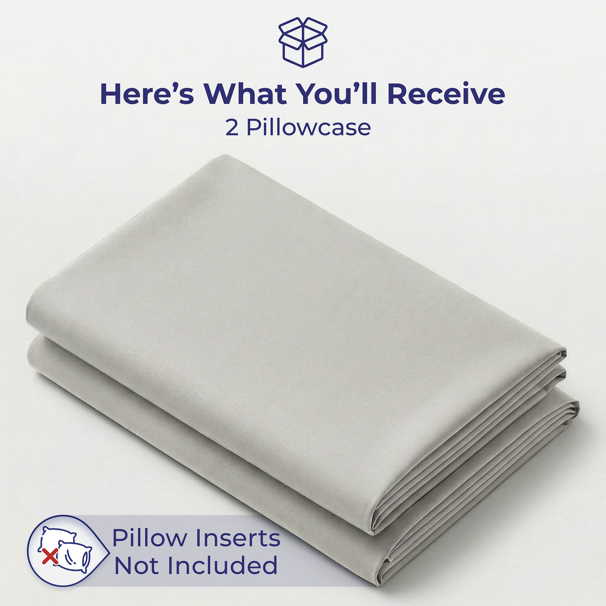 American Soft Linen 100% Cotton Sateen Pillowcase Set (2 Piece) - Soft, Breathable, Hotel Quality Pillow Covers