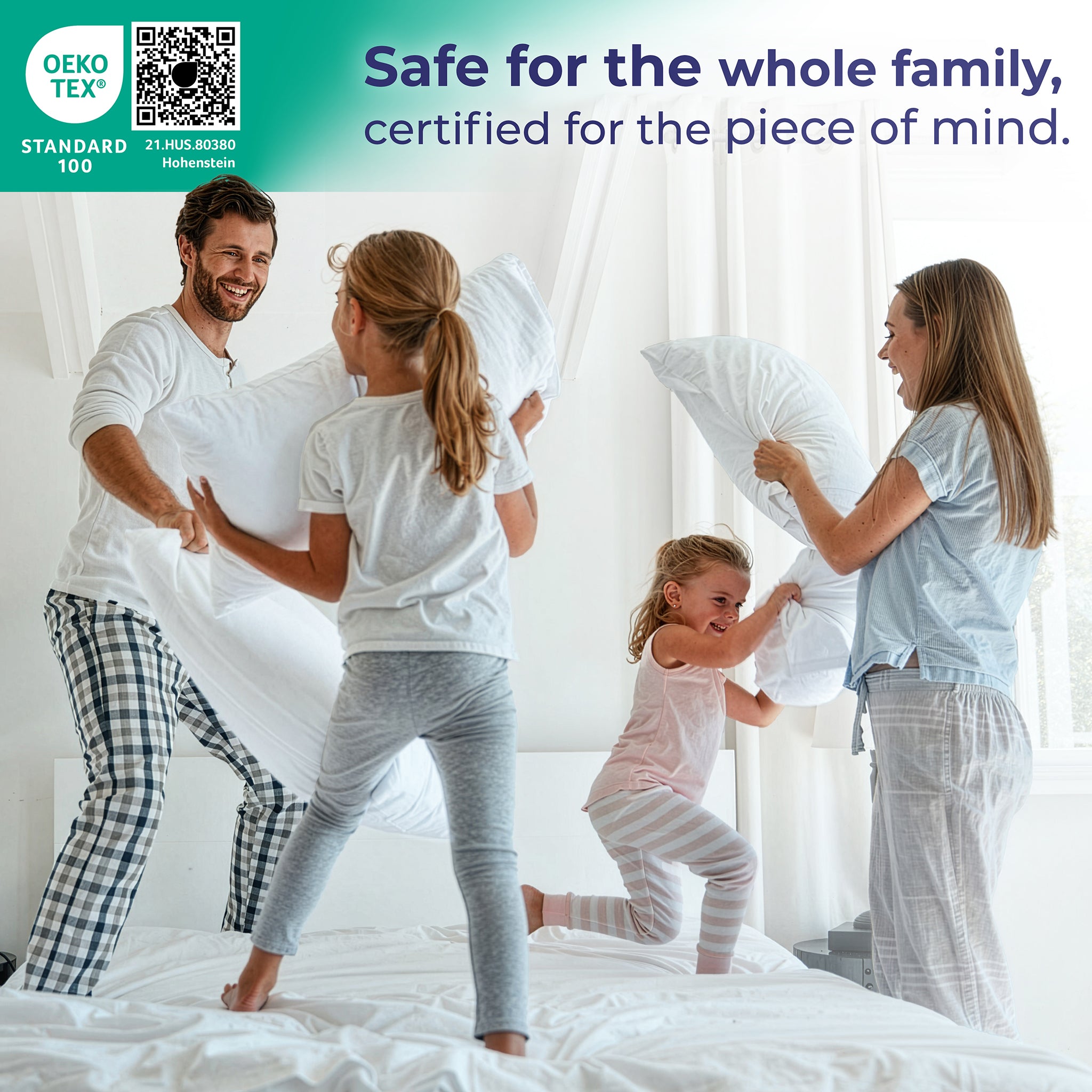 American Soft Linen 100% Cotton Sateen Pillowcase Set (2 Piece) - Soft, Breathable, Hotel Quality Pillow Covers