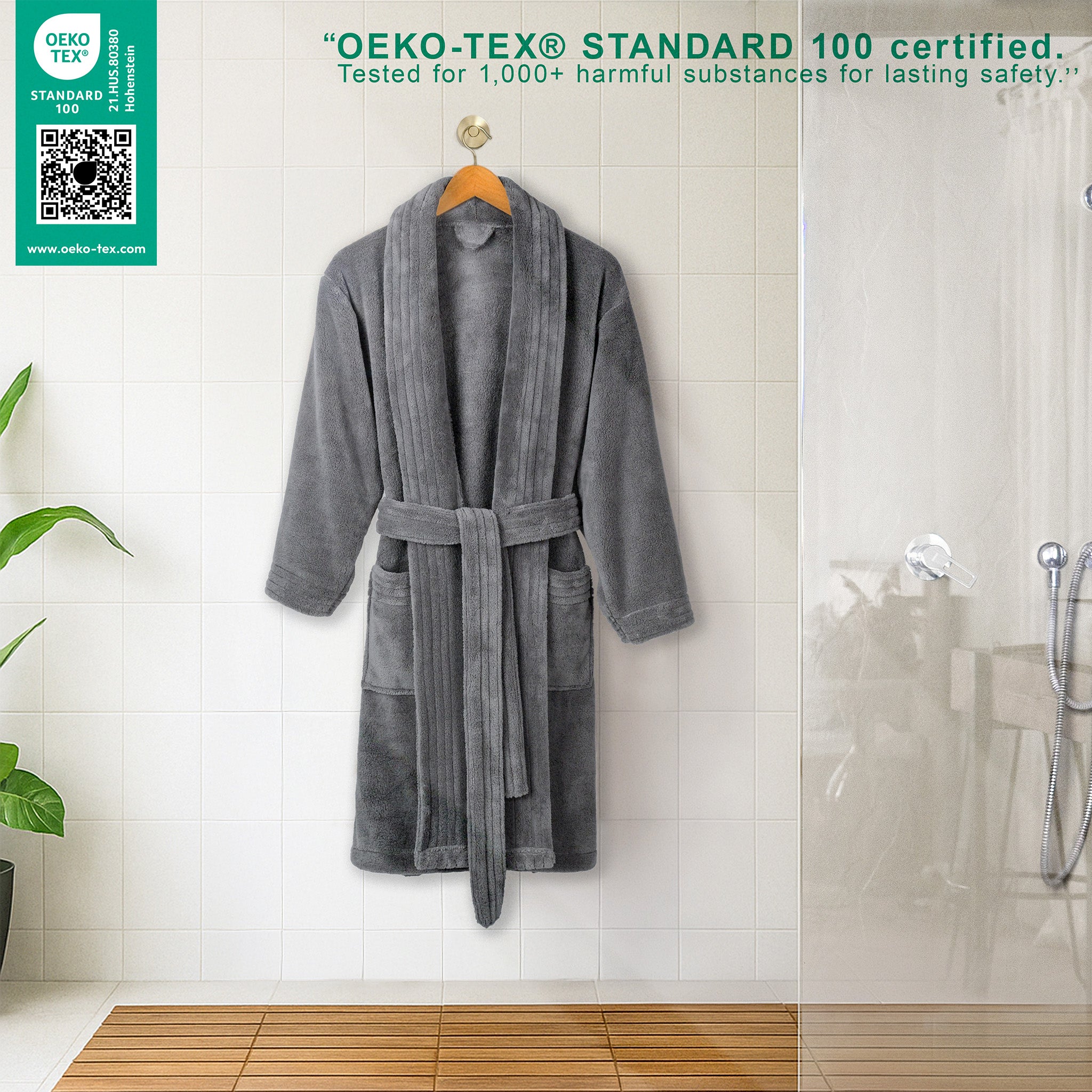 American Soft Linen Luxury Women’s Fleece Bathrobe – Ultra Soft, Warm & Lightweight Plush Robe Wholesale