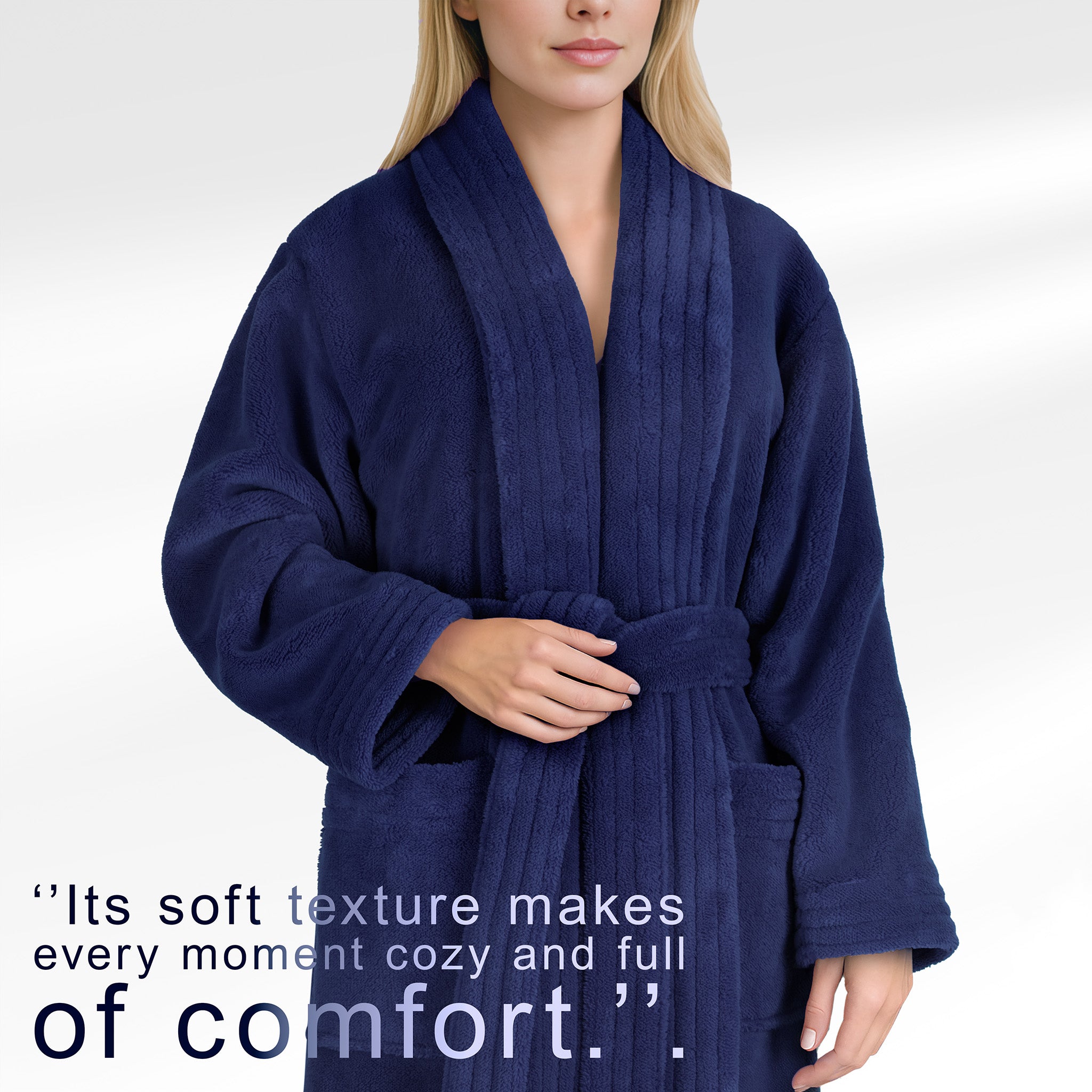 American Soft Linen Luxury Women’s Fleece Bathrobe – Ultra Soft, Warm & Lightweight Plush Robe Wholesale