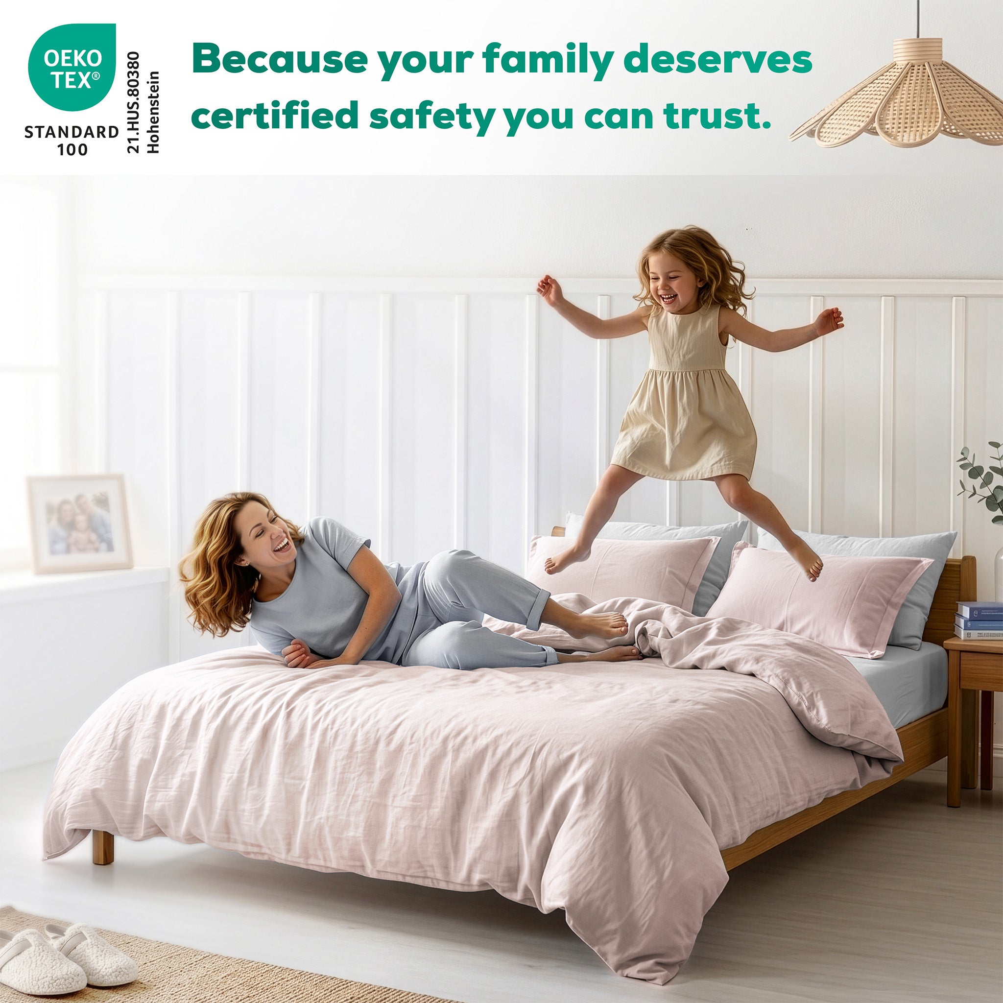 American Soft Linen 100% Washed Cotton Percale Duvet Cover Set – Soft Breathable Bedding Set with Pillow Shams
