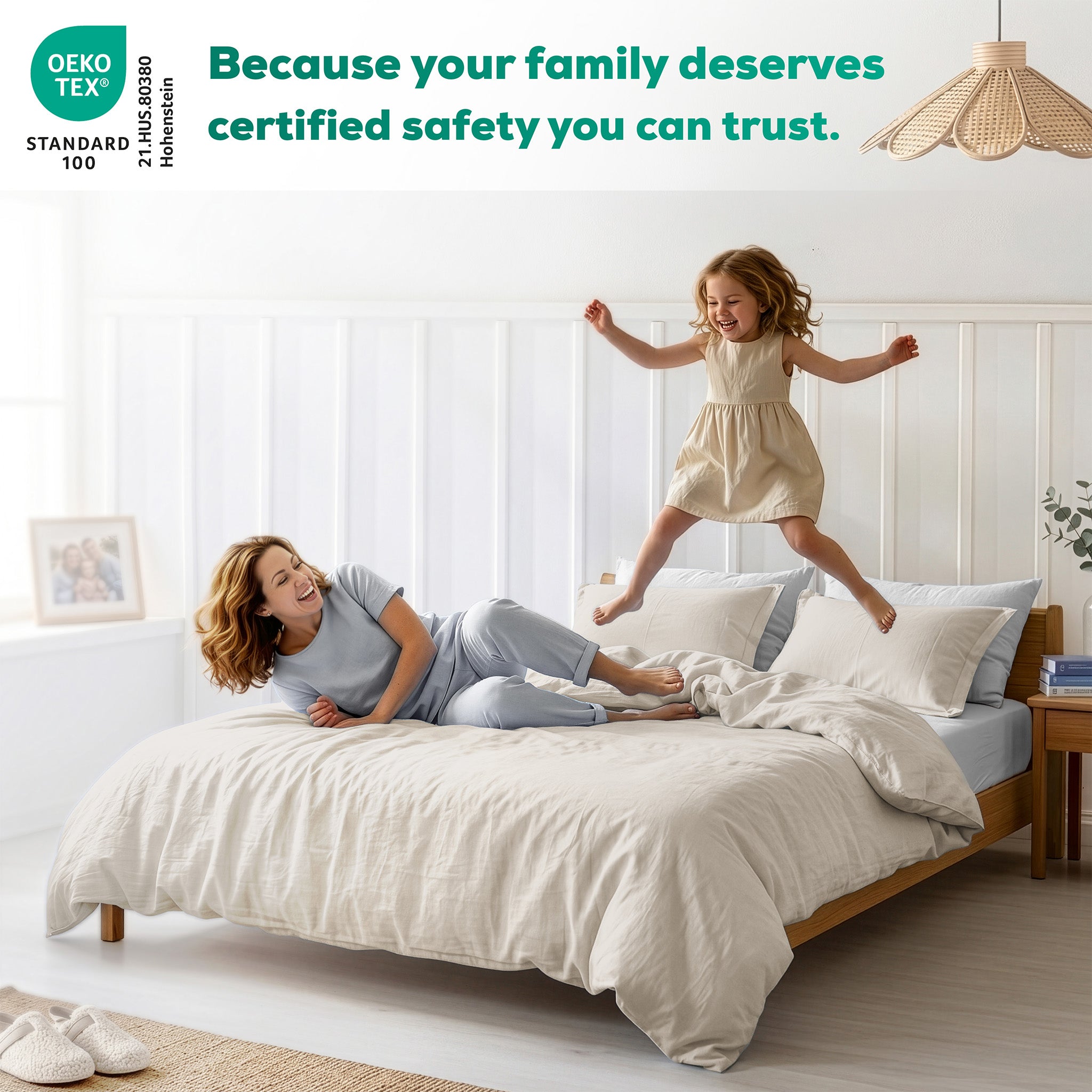 American Soft Linen 100% Washed Cotton Percale Duvet Cover Set – Soft Breathable Bedding Set with Pillow Shams