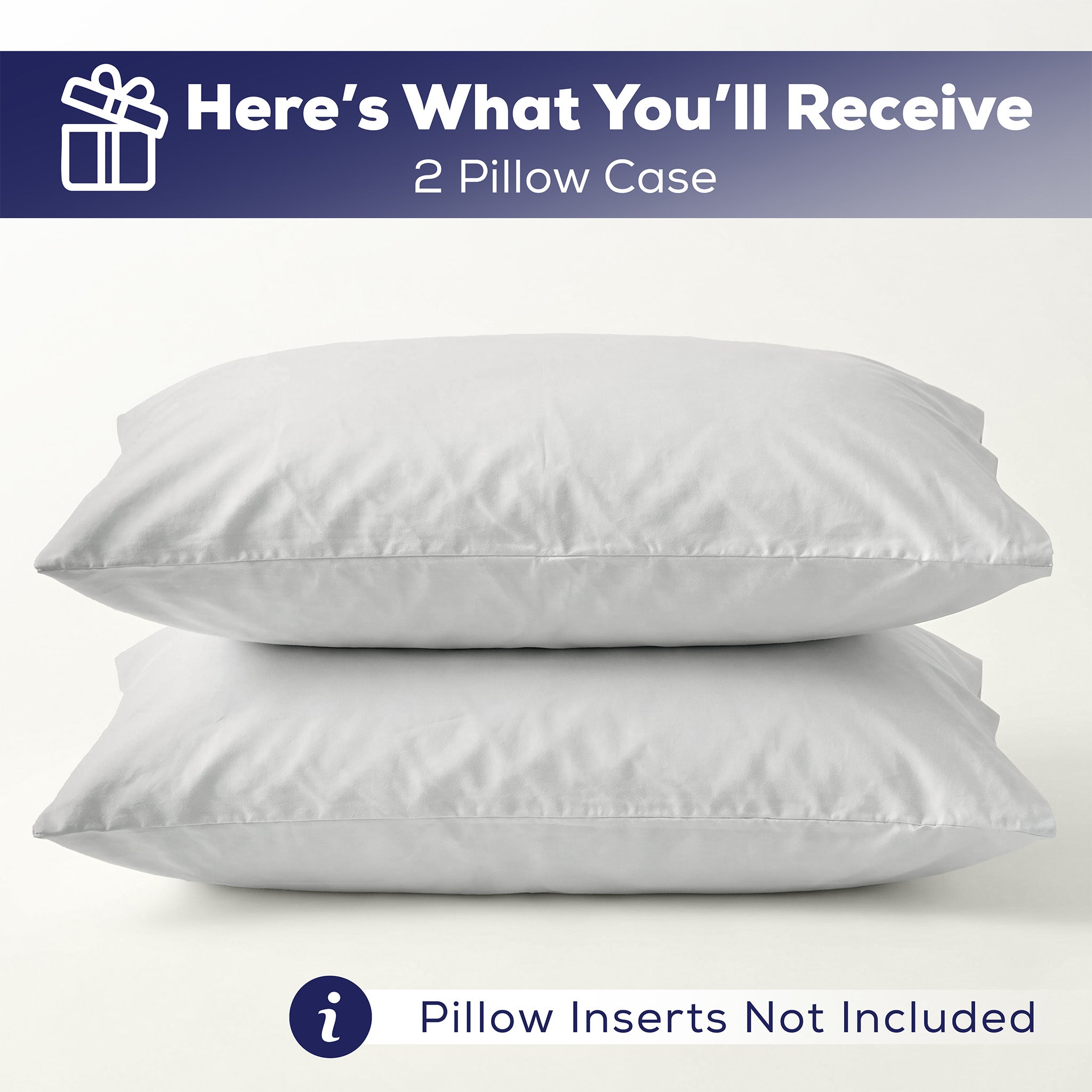 American Soft Linen 100% Washed Cotton Percale Pillowcase Set (2 Pack) – Soft Breathable Pillow Covers