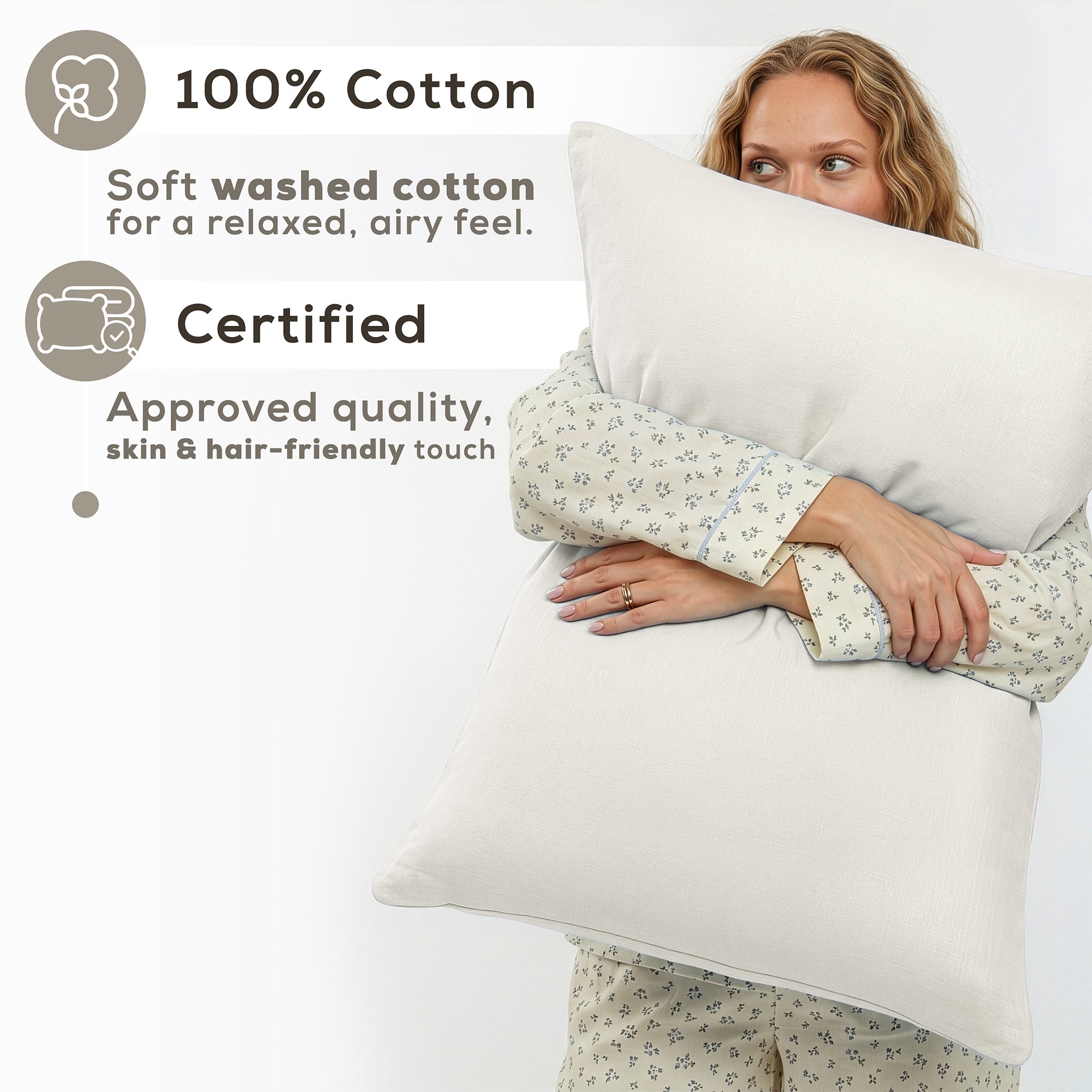 American Soft Linen 100% Washed Cotton Percale Sheet Set – Soft Breathable Bedding with Pillowcases
