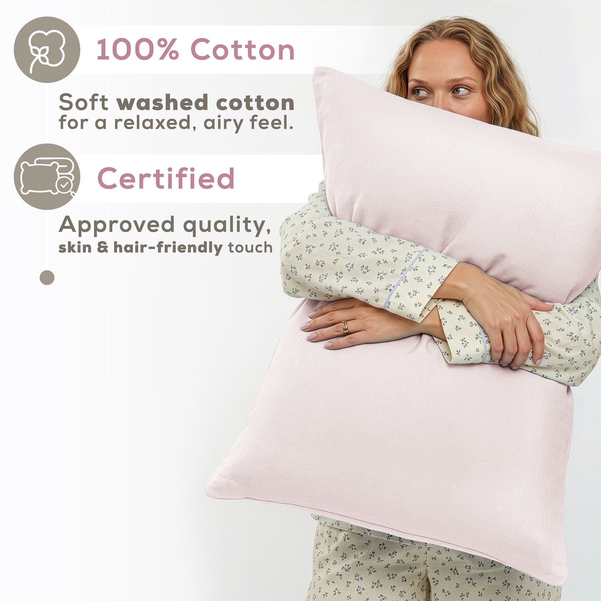 American Soft Linen 100% Washed Cotton Percale Sheet Set – Soft Breathable Bedding with Pillowcases