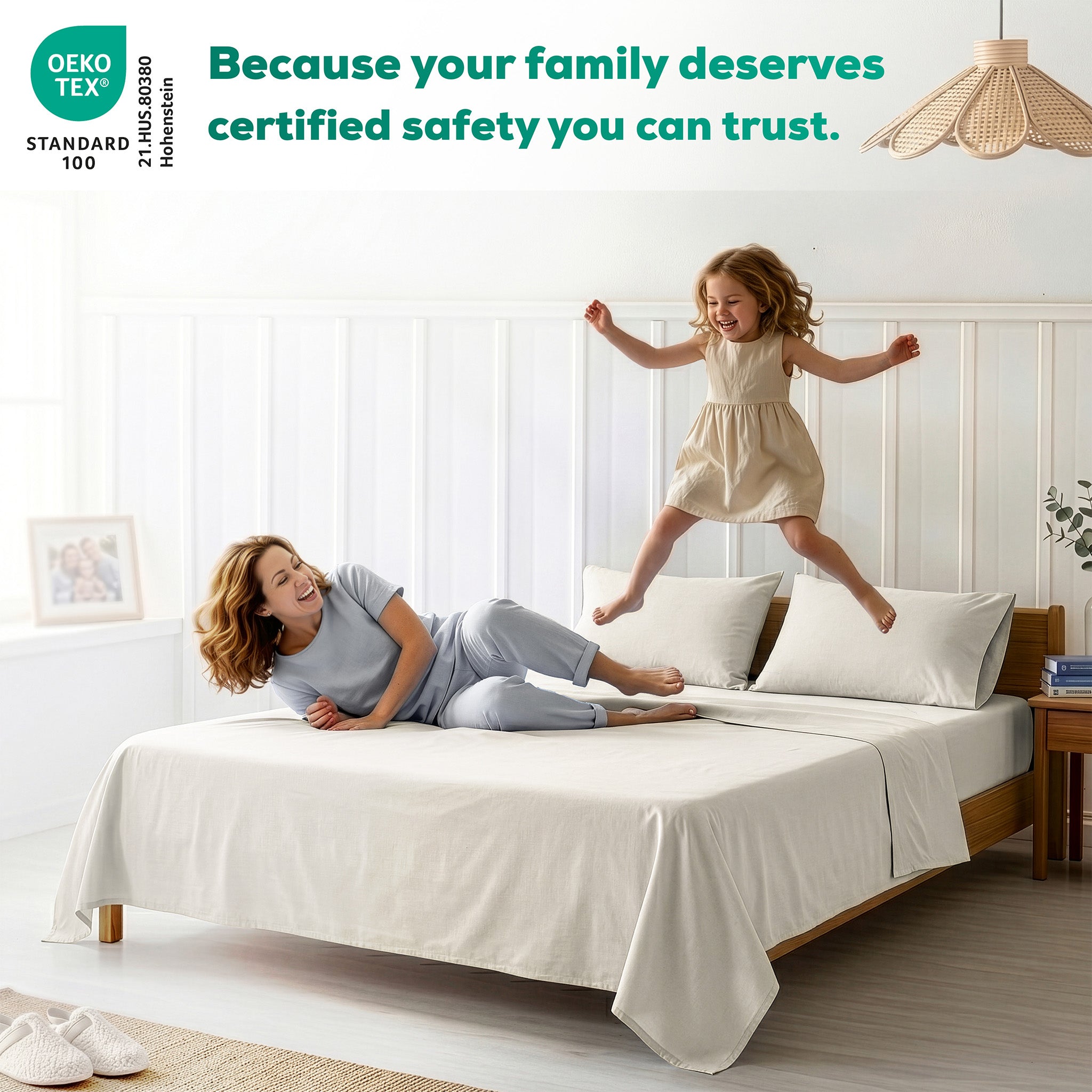 American Soft Linen 100% Washed Cotton Percale Sheet Set – Soft Breathable Bedding with Pillowcases