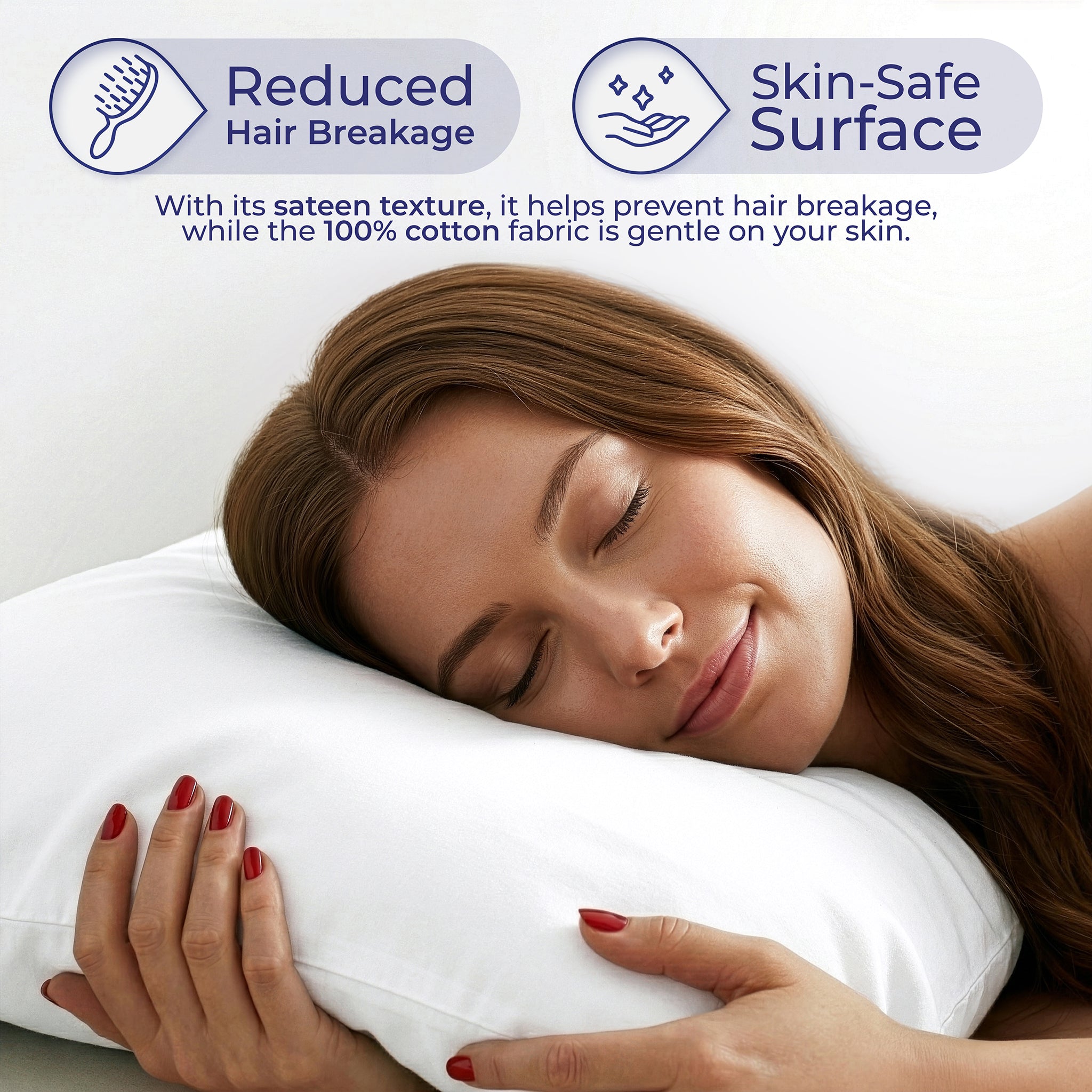 American Soft Linen Wholesale 100% Cotton Sateen Pillowcase Set (2 Pack) – Hotel Quality Bulk Supply