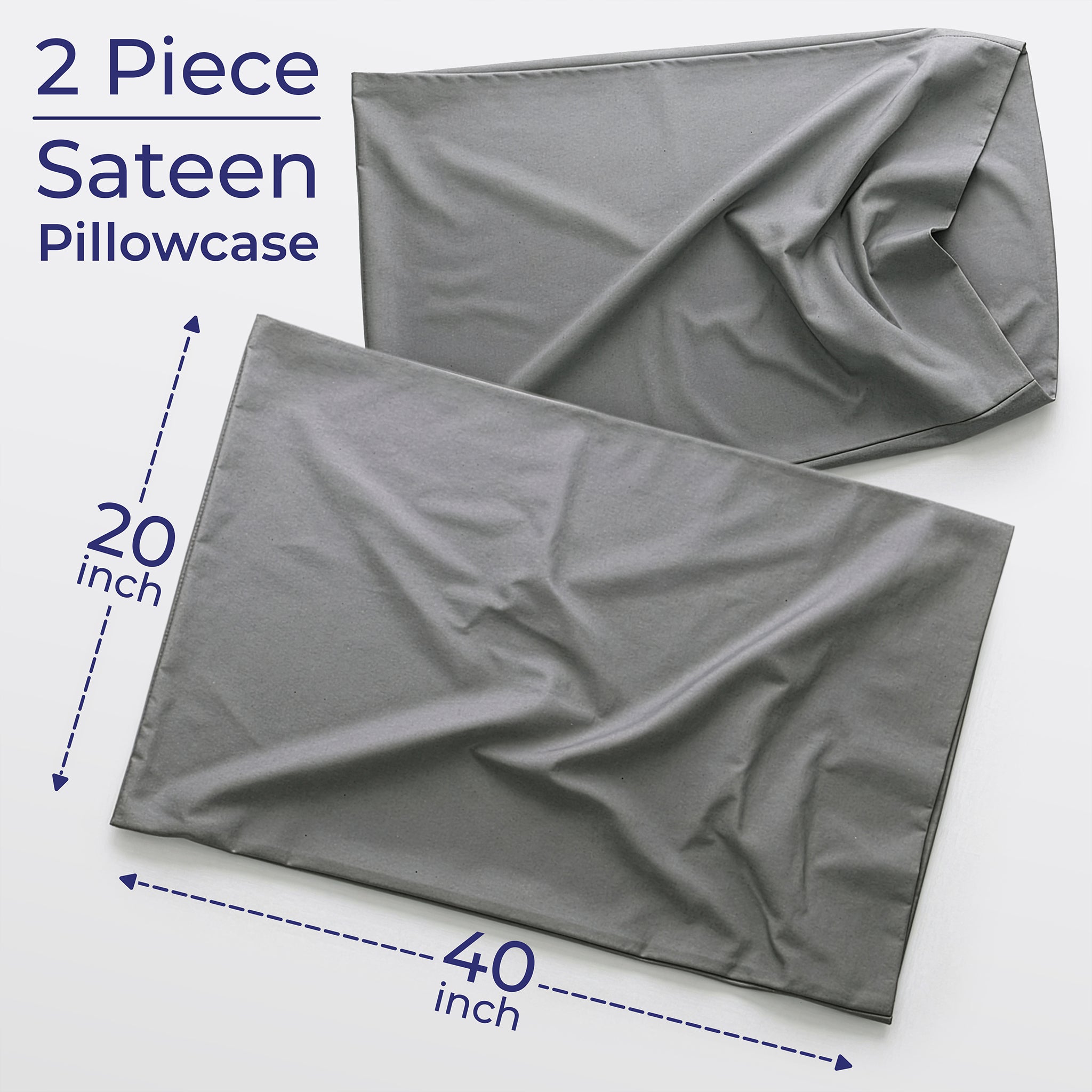 American Soft Linen Wholesale 100% Cotton Sateen Pillowcase Set (2 Pack) – Hotel Quality Bulk Supply