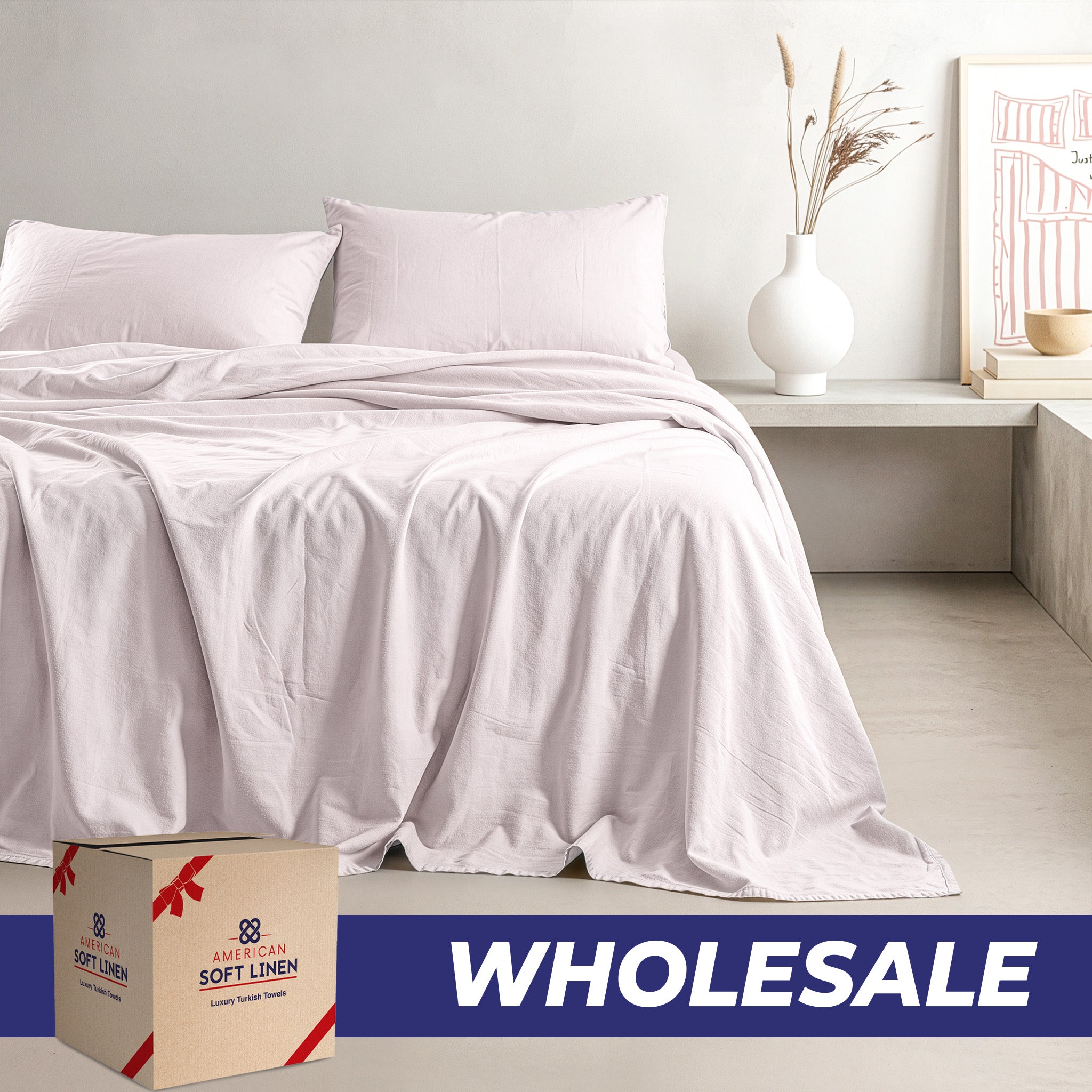 American Soft Linen Wholesale Sheet Sets – Hotel Bedding Bulk for Airbnb & Hospitality