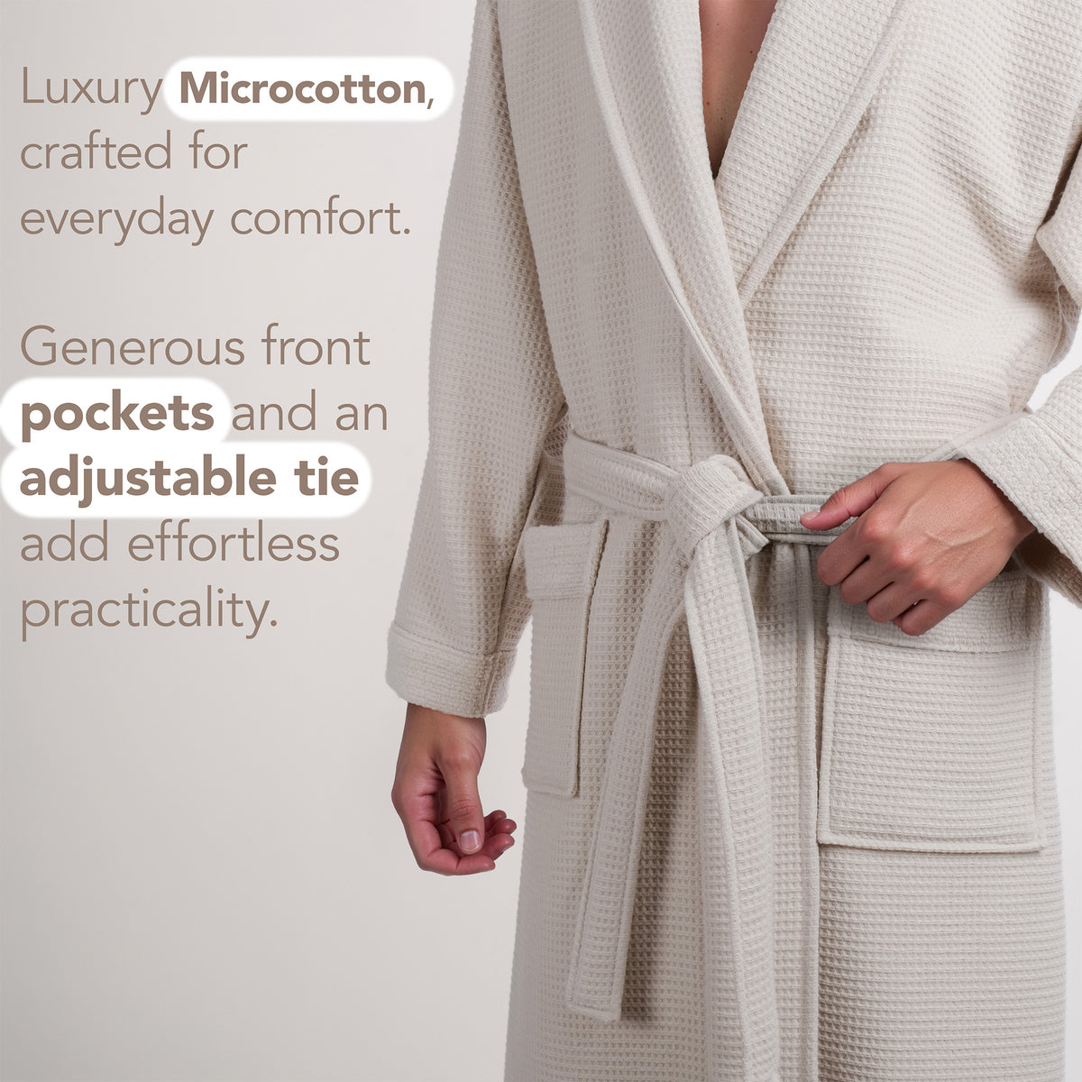 American Soft Linen Men's 100% Turkish Cotton Bathrobe | Micro Cotton Shawl Collar