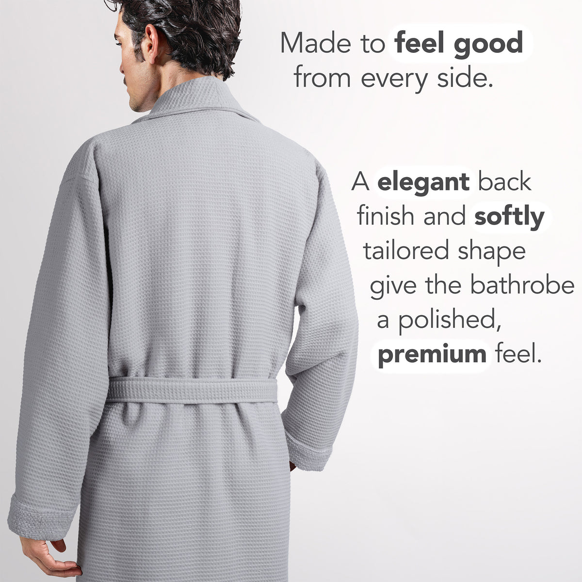 American Soft Linen Men's 100% Turkish Cotton Bathrobe | Micro Cotton Shawl Collar
