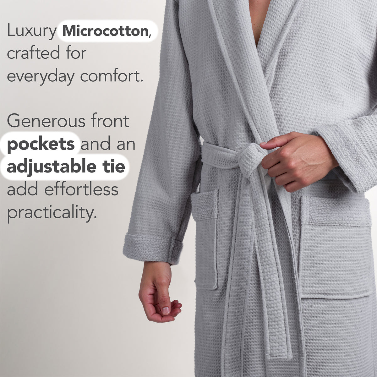 American Soft Linen Men's 100% Turkish Cotton Bathrobe | Micro Cotton Shawl Collar