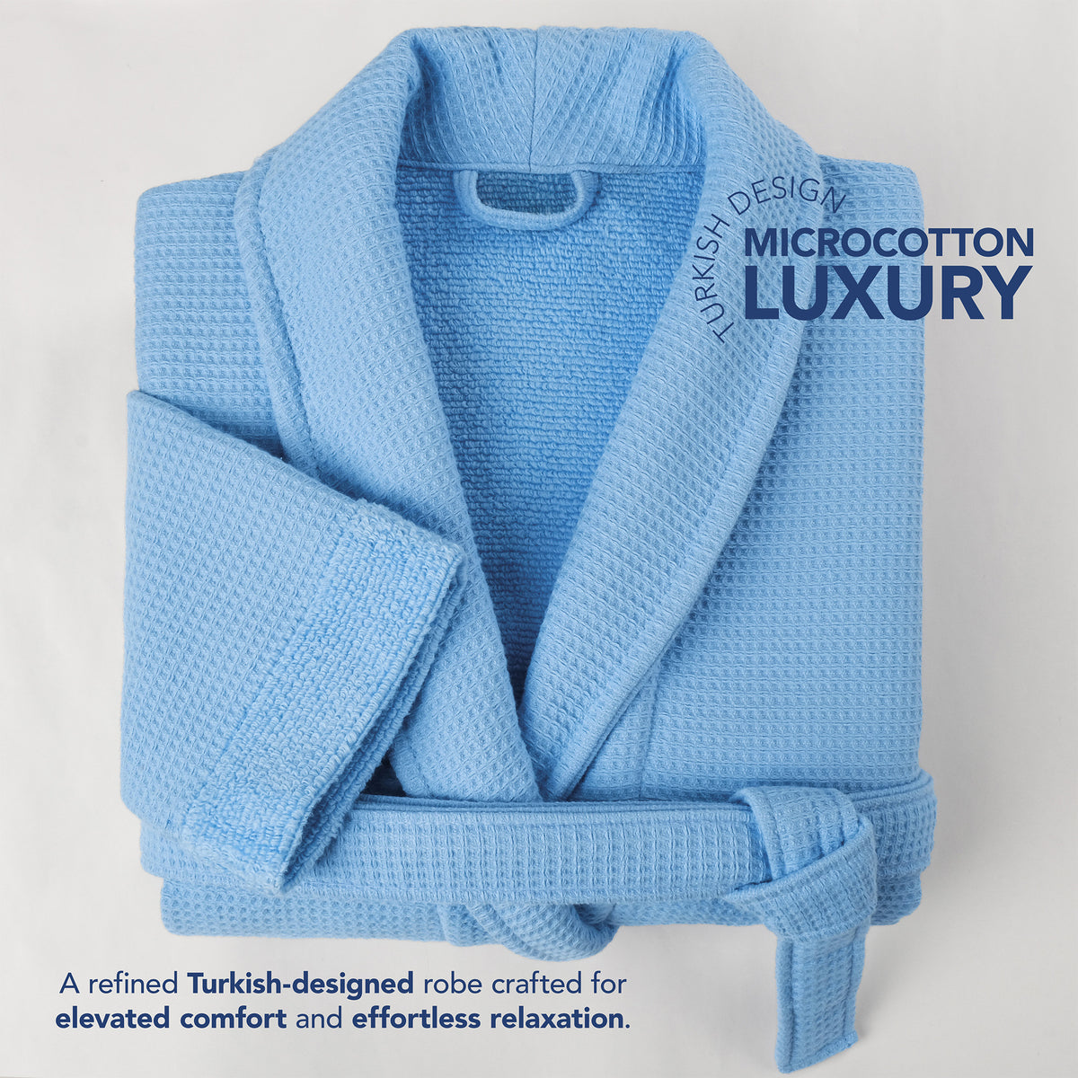 American Soft Linen Men's 100% Turkish Cotton Bathrobe | Micro Cotton Shawl Collar