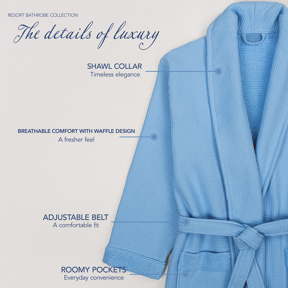 American Soft Linen Men's 100% Turkish Cotton Bathrobe | Micro Cotton Shawl Collar