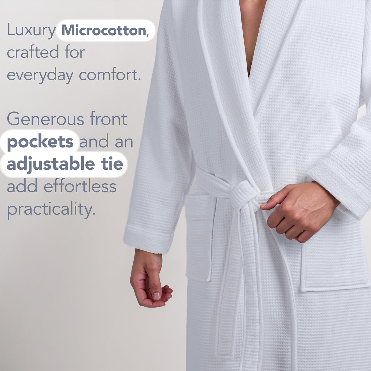 American Soft Linen Men's 100% Turkish Cotton Bathrobe | Micro Cotton Shawl Collar
