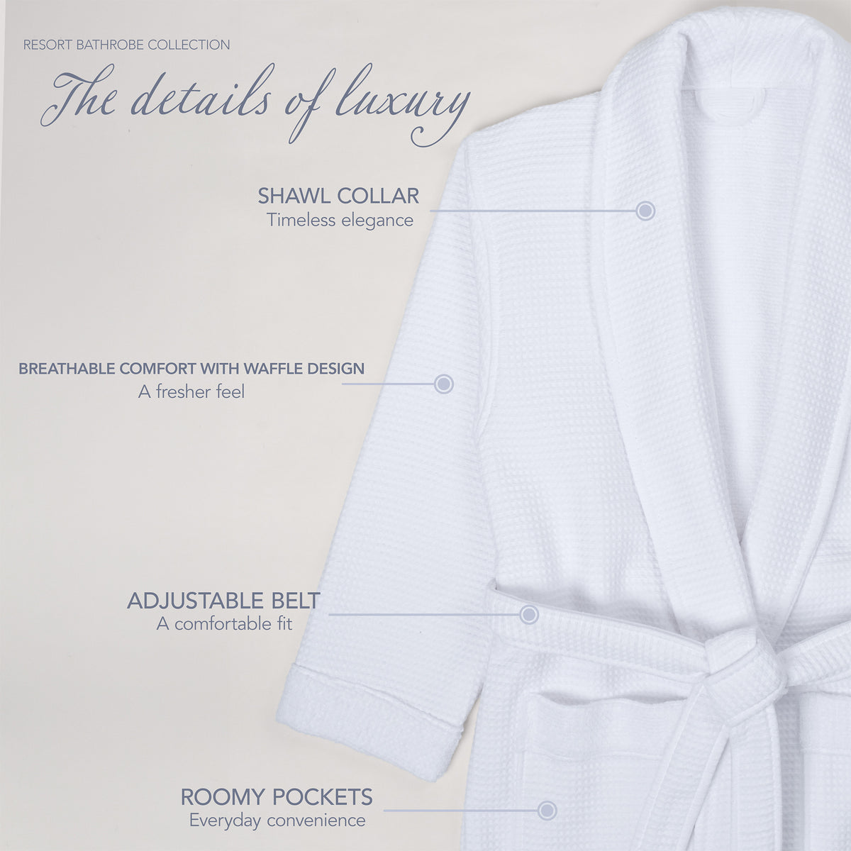 American Soft Linen Men's 100% Turkish Cotton Bathrobe | Micro Cotton Shawl Collar