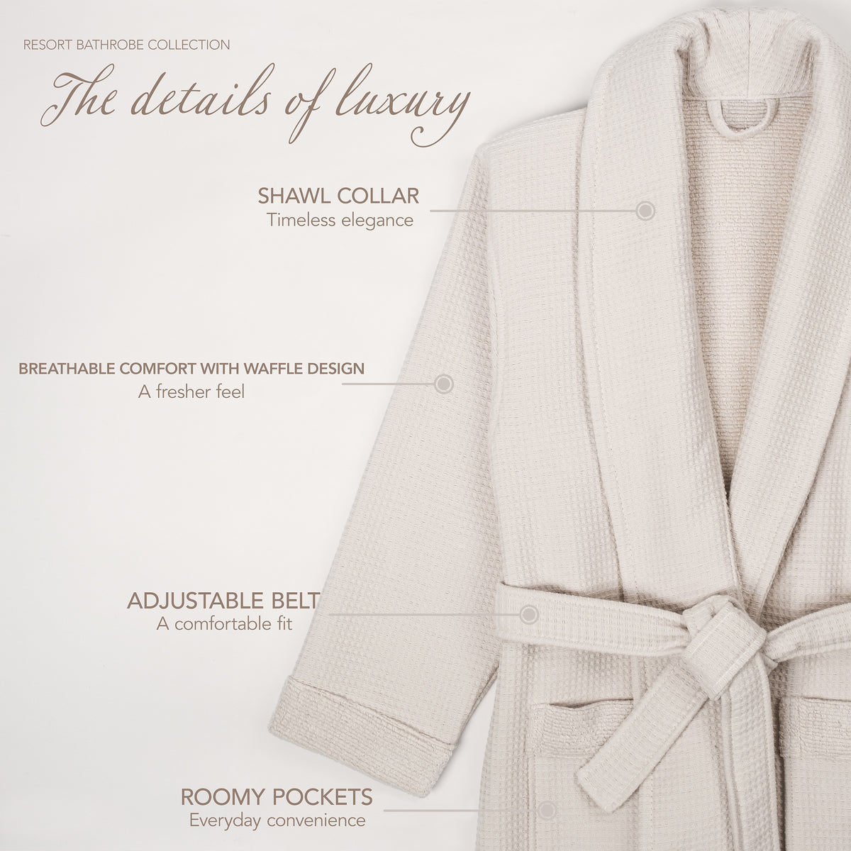 American Soft Linen Women's 100% Turkish Cotton Bathrobe | Micro Cotton Shawl Collar