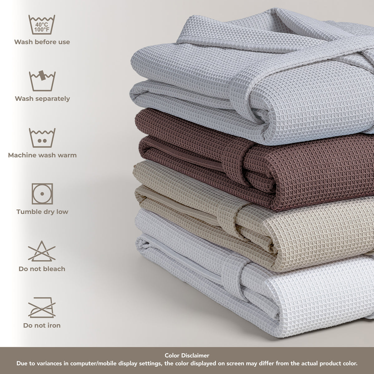 American Soft Linen Women's 100% Turkish Cotton Bathrobe | Micro Cotton Shawl Collar